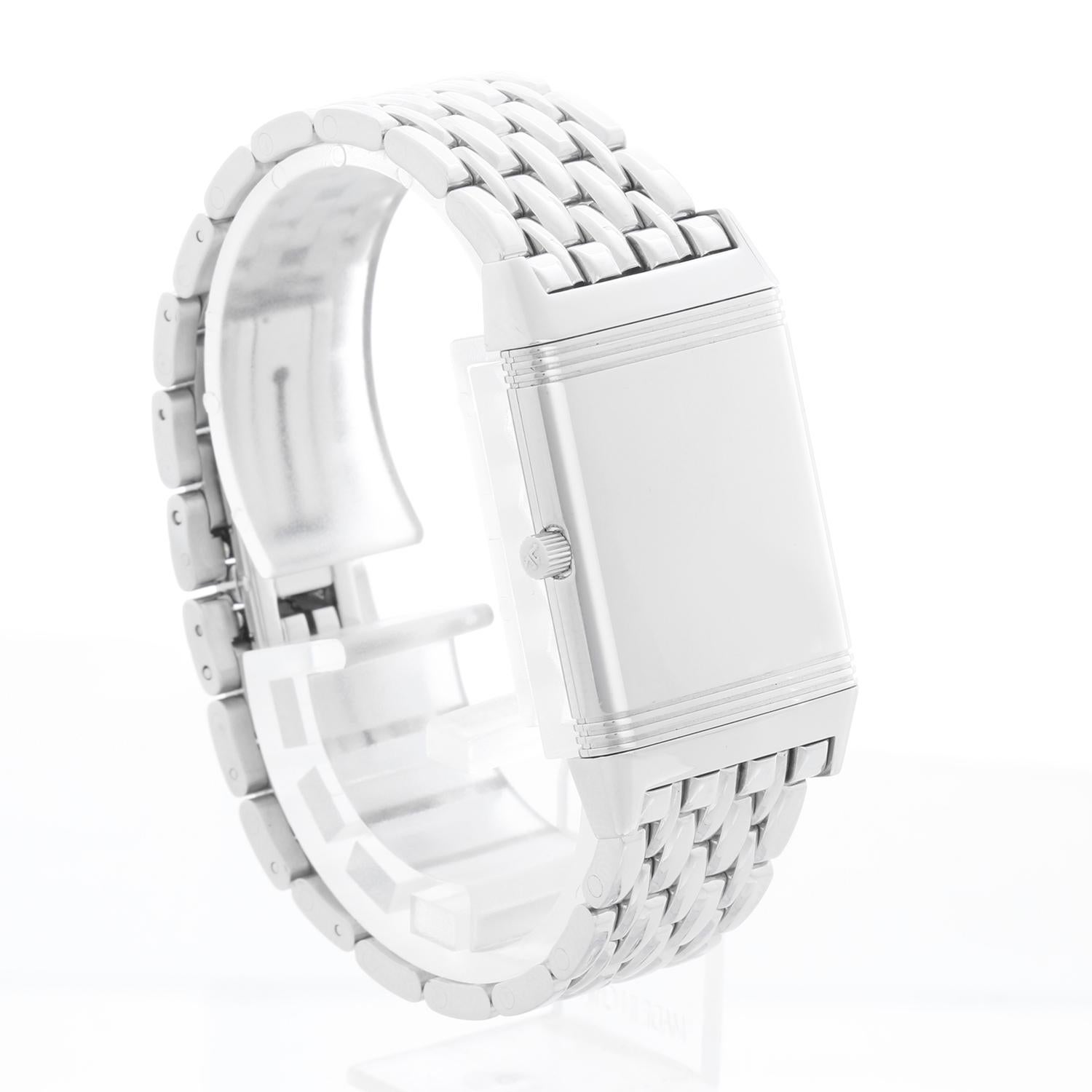 da uomo o donna Jaeger-LeCoultre Reverso Duetto Q2508120 Orologio di medie dimensioni in acciaio inossidabile in vendita