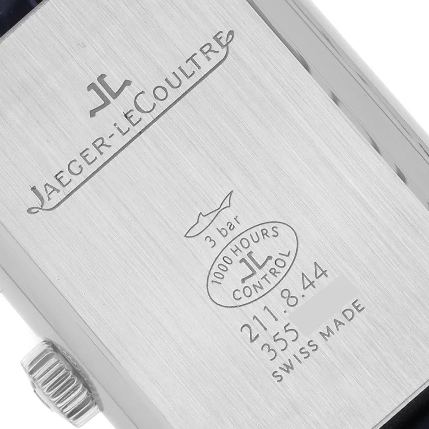 Jaeger LeCoultre Reverso Duetto Stahl-Diamant-Damenuhr 211.8.44 Q2668432 im Angebot 1
