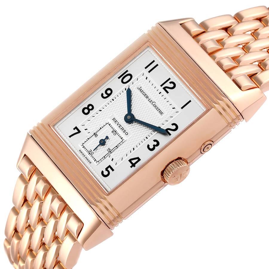 Men's Jaeger LeCoultre Reverso Duo Day Night Rose Gold Watch 270.2.54 Q2702121