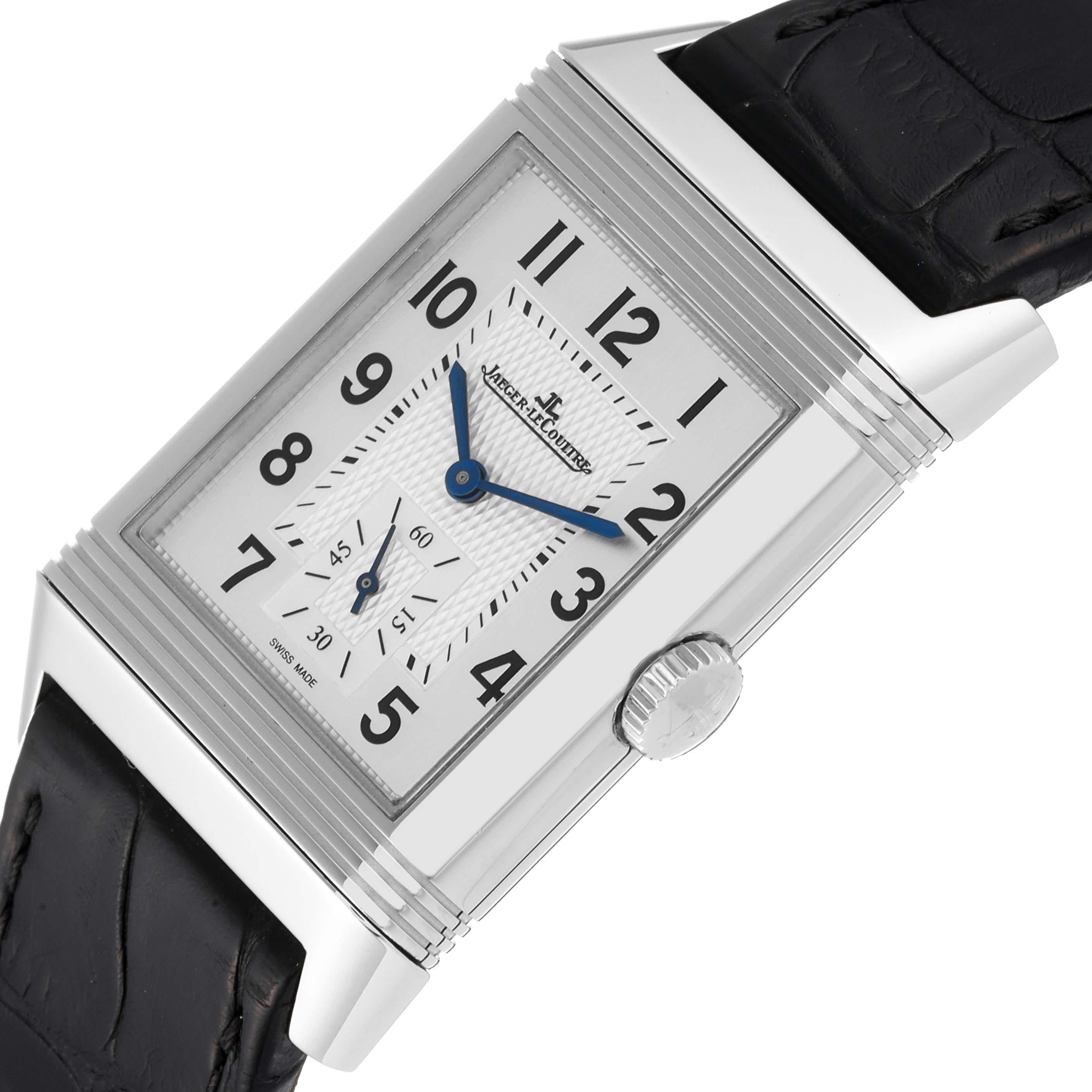 Jaeger LeCoultre Reverso Duo Day Night Steel Mens Watch 215.8.D4 Q3848420 Card 6
