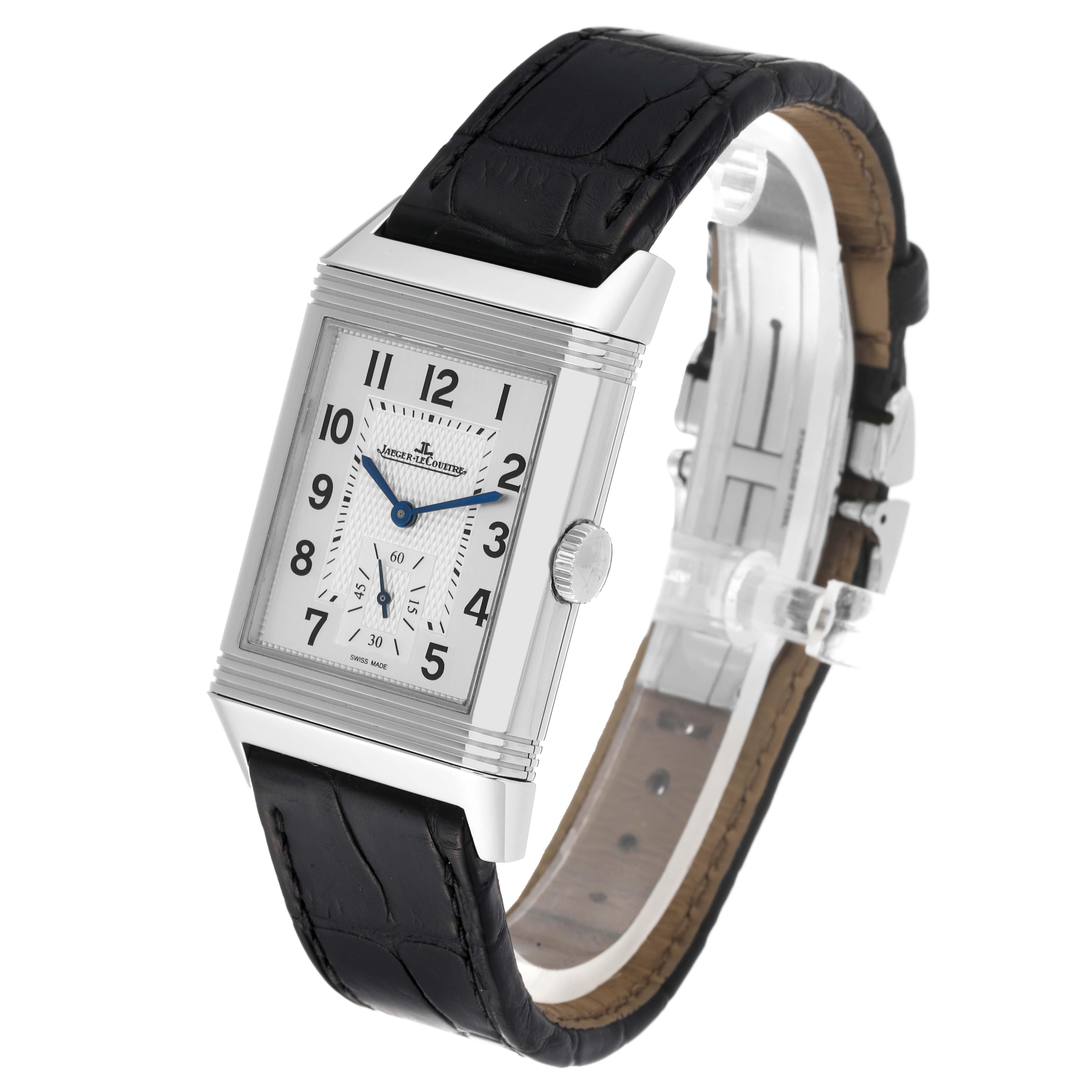 Jaeger LeCoultre Reverso Duo Day Night Steel Mens Watch 215.8.D4 Q3848420 Card 8