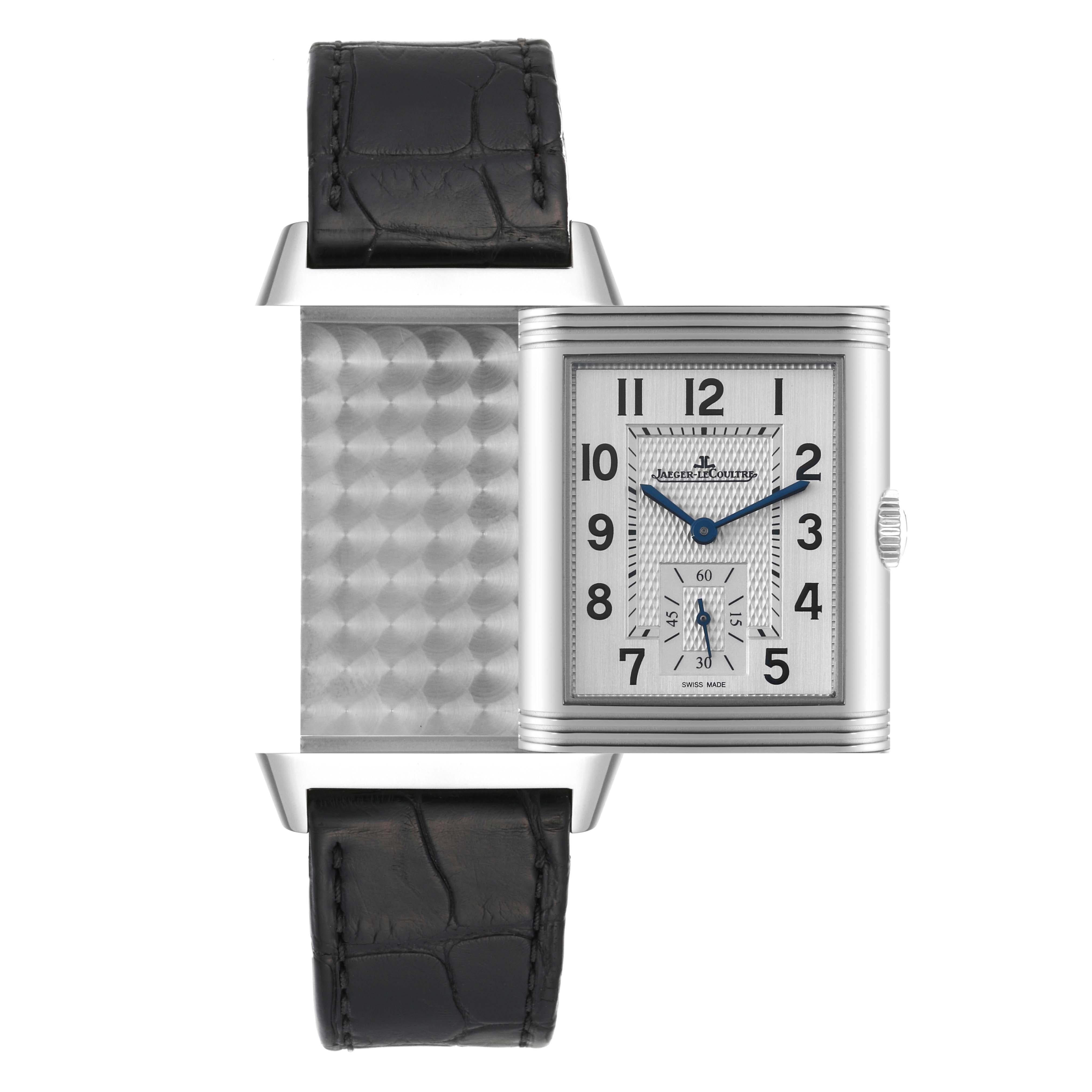 Jaeger LeCoultre Reverso Duo Day Night Steel Mens Watch 215.8.D4 Q3848420 Card 4