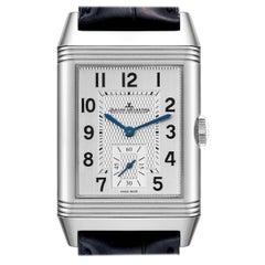Jaeger LeCoultre Reverso Duo Day Night Steel Mens Watch 215.8.D4 Q3848420 Card