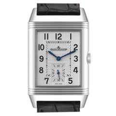 Jaeger LeCoultre Reverso Duo Day Night Steel Mens Watch 215.8.D4 Q3848420 Card