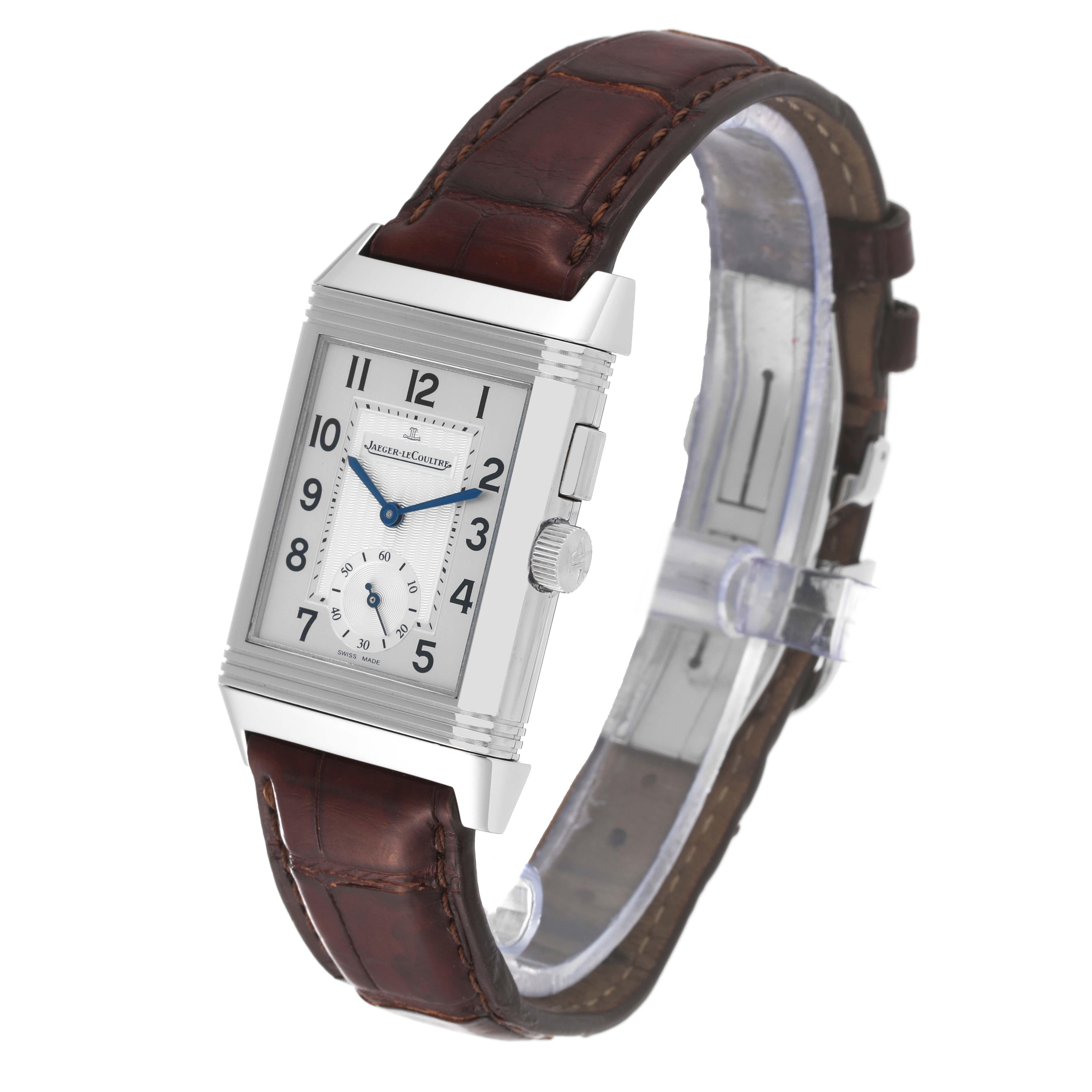 Jaeger LeCoultre Reverso Duo Day Night Steel Mens Watch 272.8.54 Q2718410 1