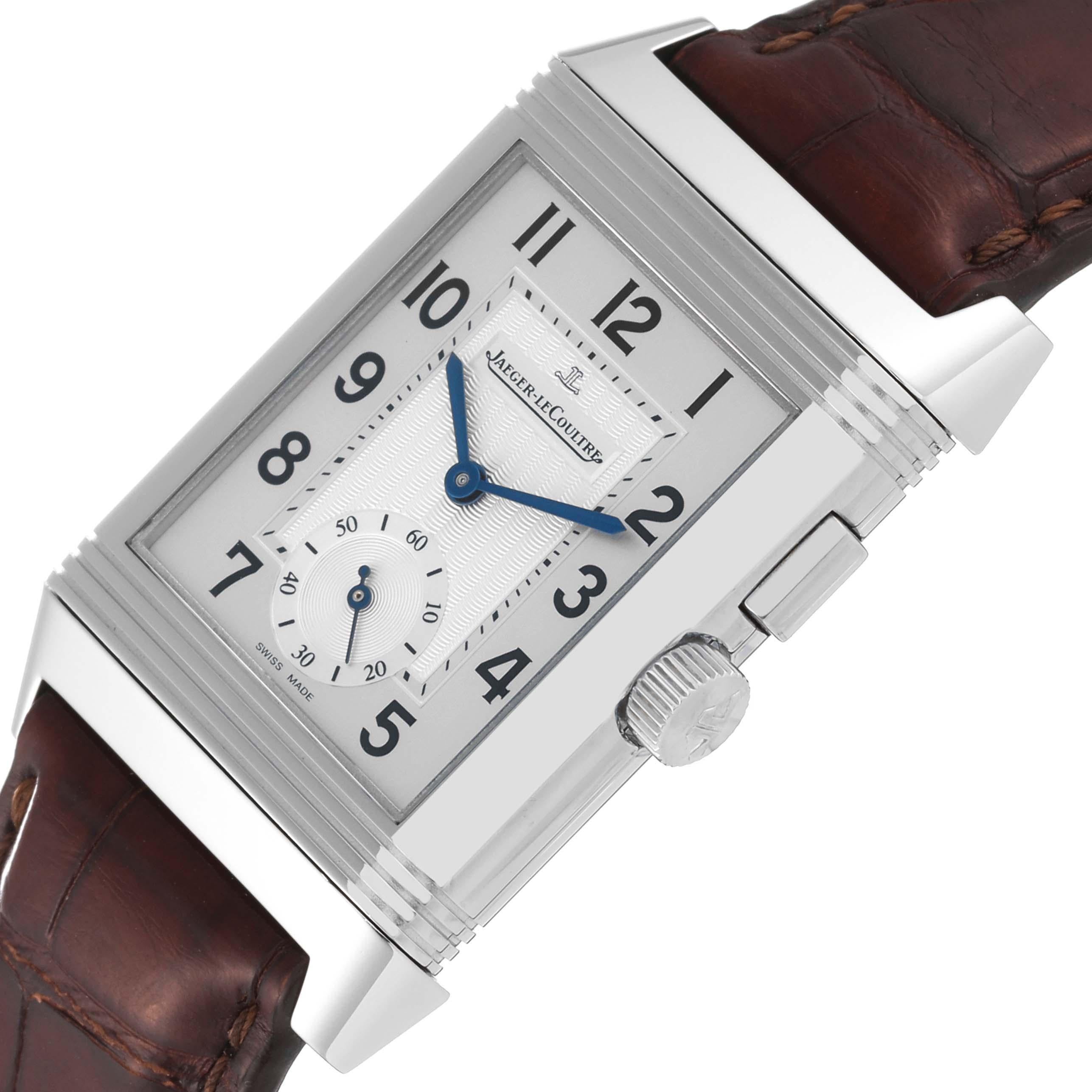 Jaeger LeCoultre Reverso Duo Day Night Steel Mens Watch 272.8.54 Q2718410 3