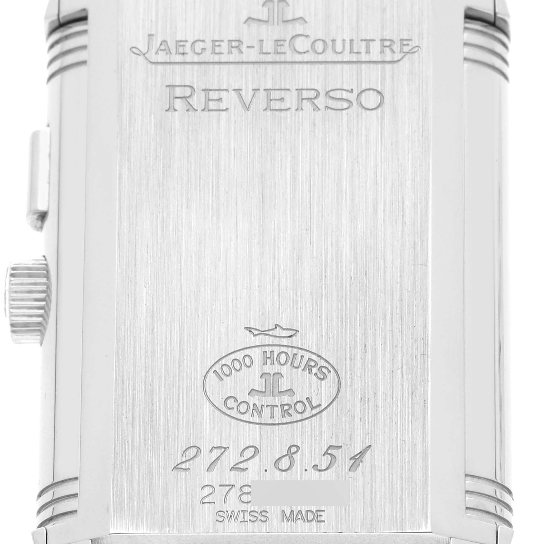 Jaeger LeCoultre Reverso Duo Day Night Steel Mens Watch 272.8.54 Q2718410 4