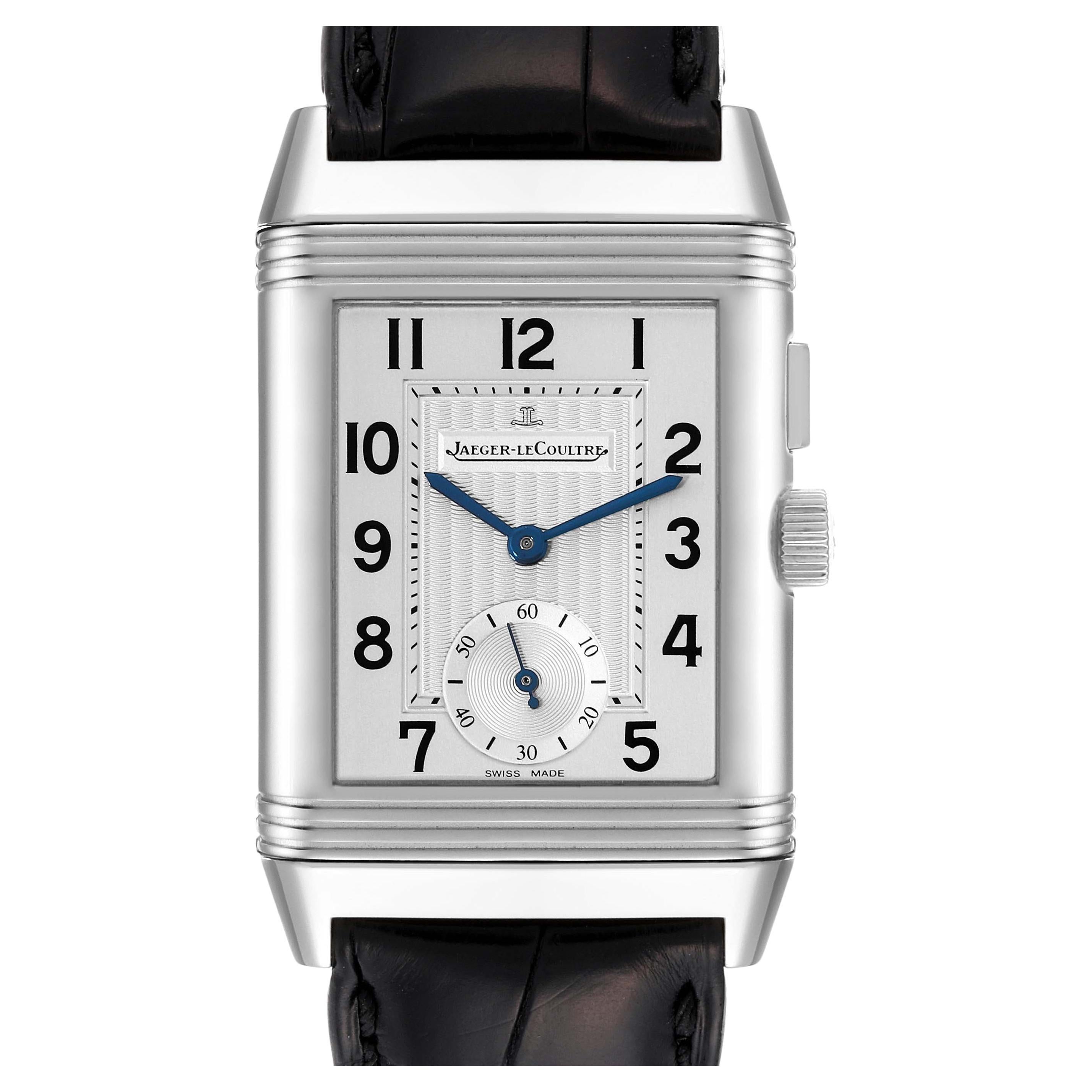 Jaeger LeCoultre Reverso Duo Day Night Steel Mens Watch 272.8.54 Q2718410