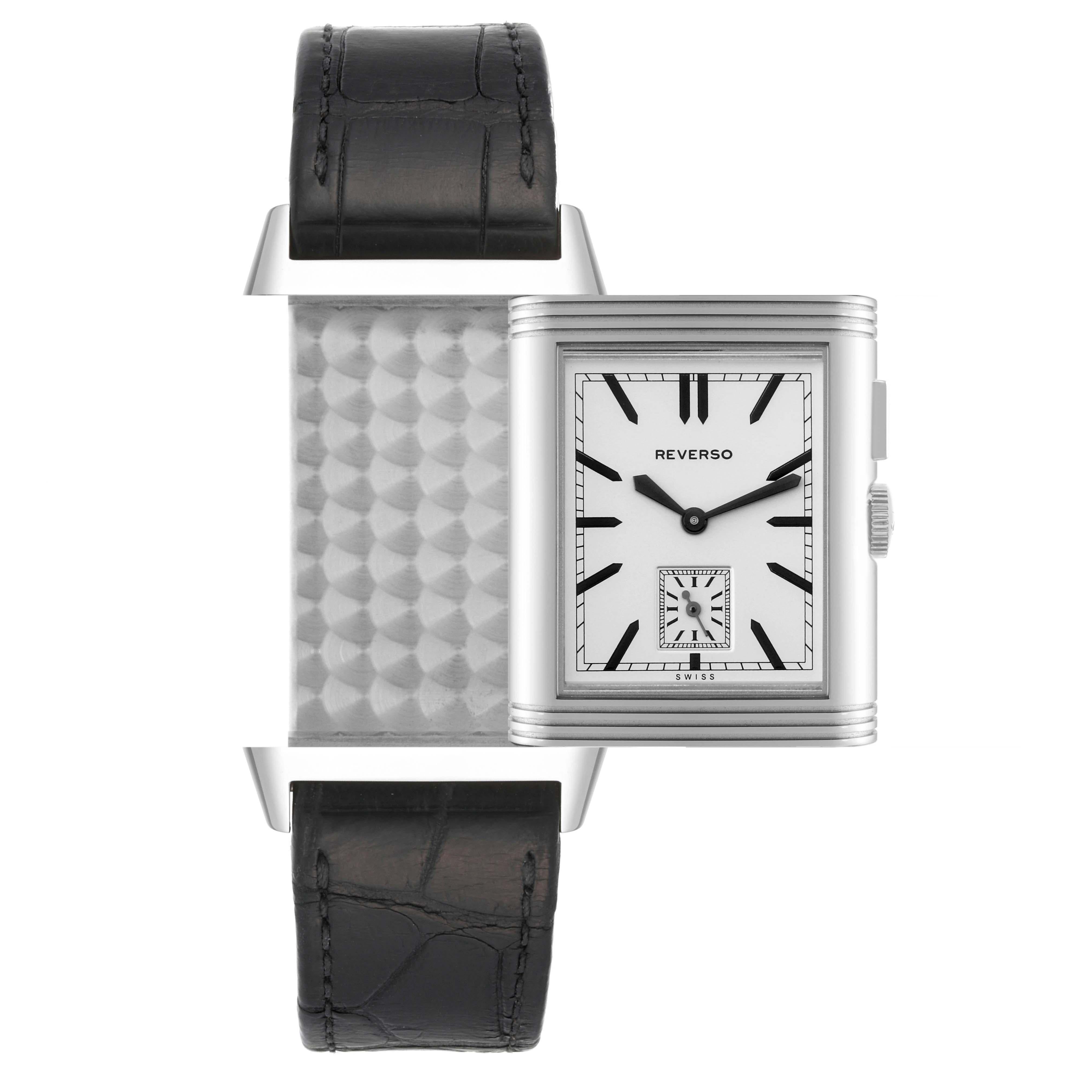 Jaeger LeCoultre Reverso Duo Day Night Steel Mens Watch 278.8.54 Q3788570 For Sale 3