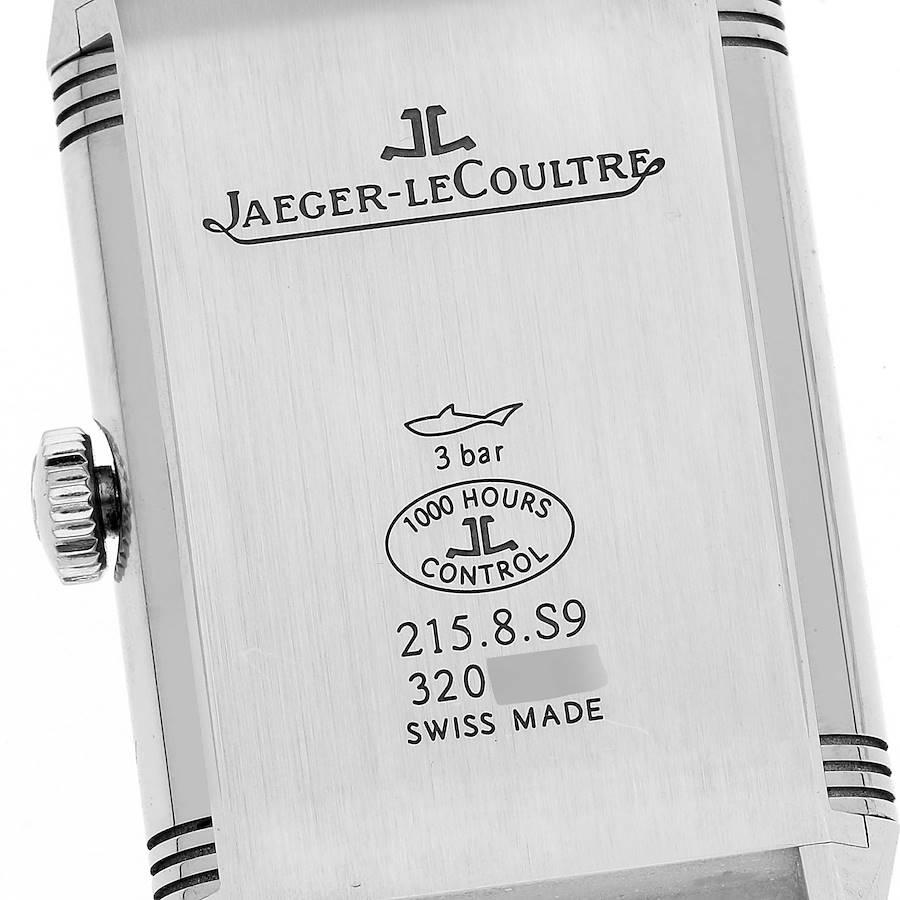 Jaeger LeCoultre Reverso Duo Day Night Steel Watch 215.8.S9 Q3838420 Box Papers 2