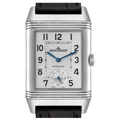Jaeger LeCoultre Reverso Duo Day Night Acciaio Orologio 215.8.S9 Q3838420 Scatola Documenti