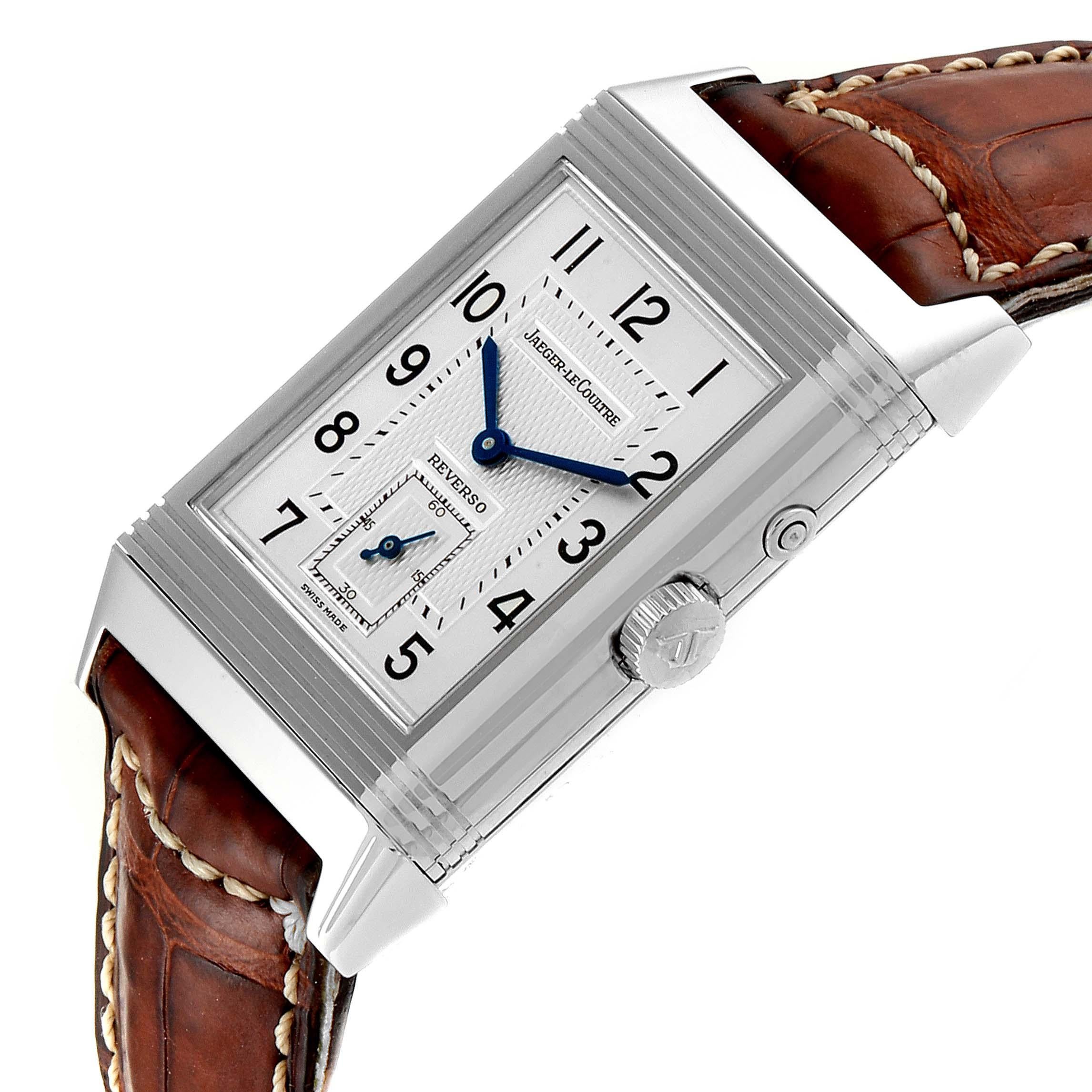 Jaeger-LeCoultre Reverso Duo Day Night Steel Watch 270.8.54 Q270854 1