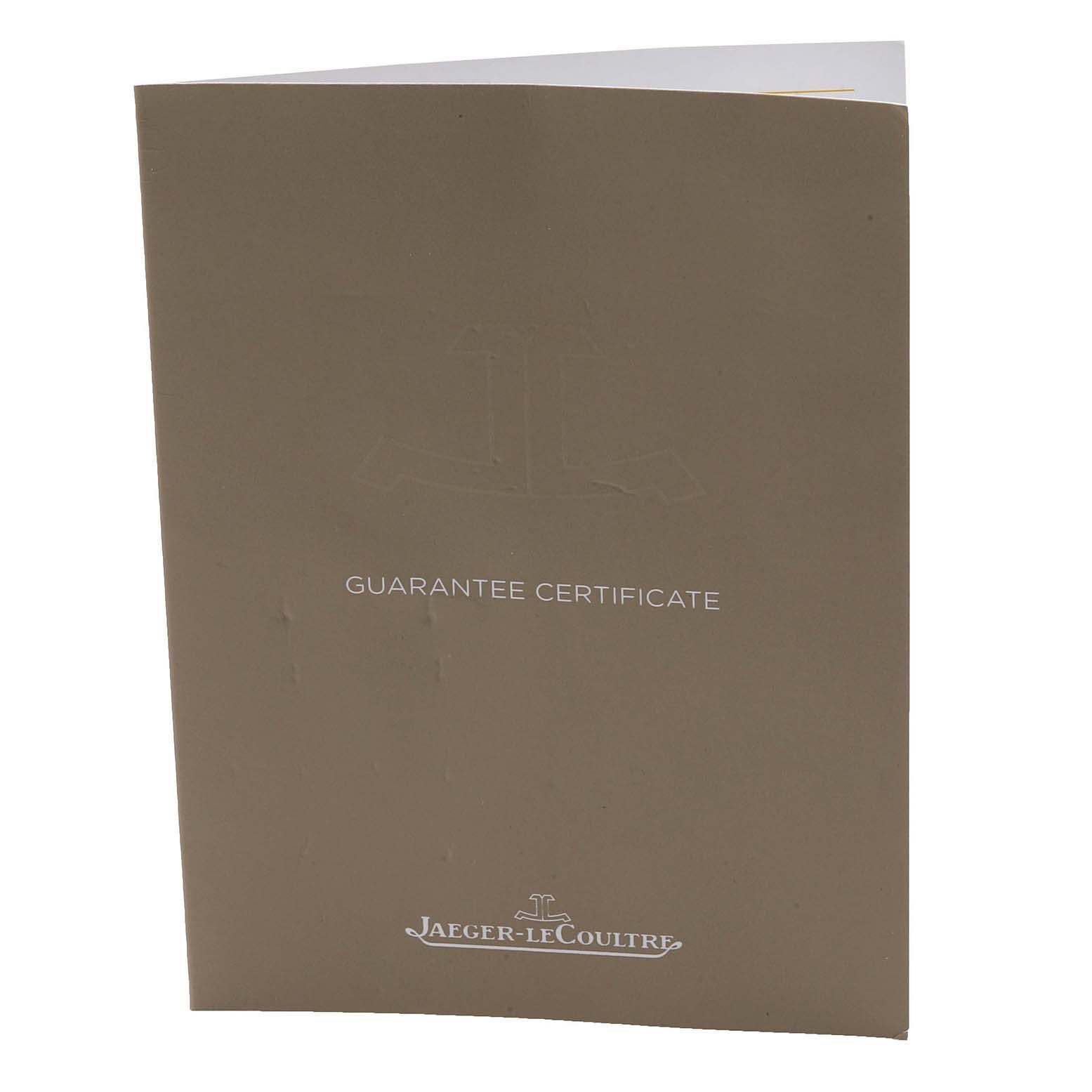 Jaeger LeCoultre Duo Tribute Steel Montre pour hommes 213.8.D4 Q3908420 Papers 6