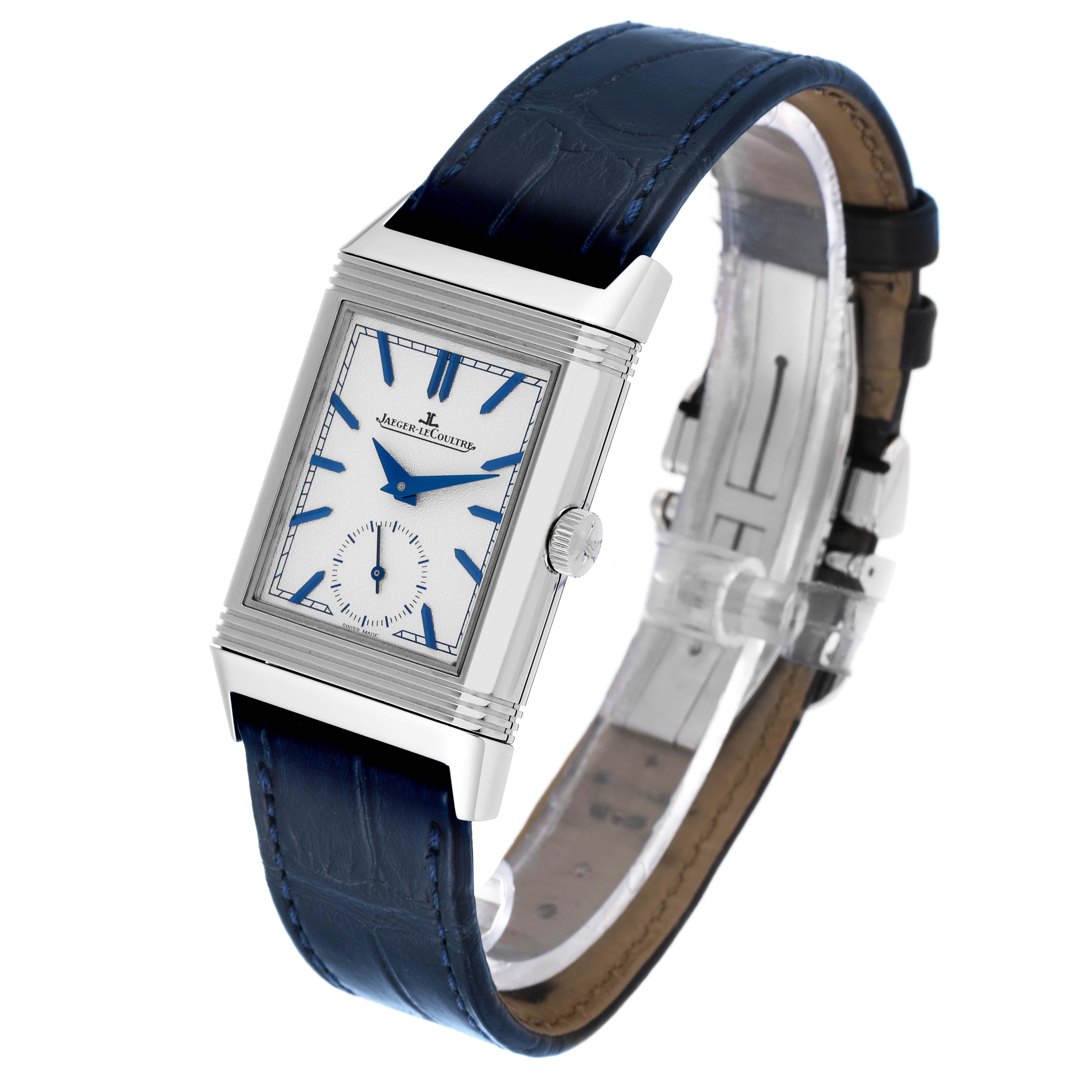  Jaeger LeCoultre Duo Tribute Steel Montre pour hommes 213.8.D4 Q3908420 Papers Pour hommes 