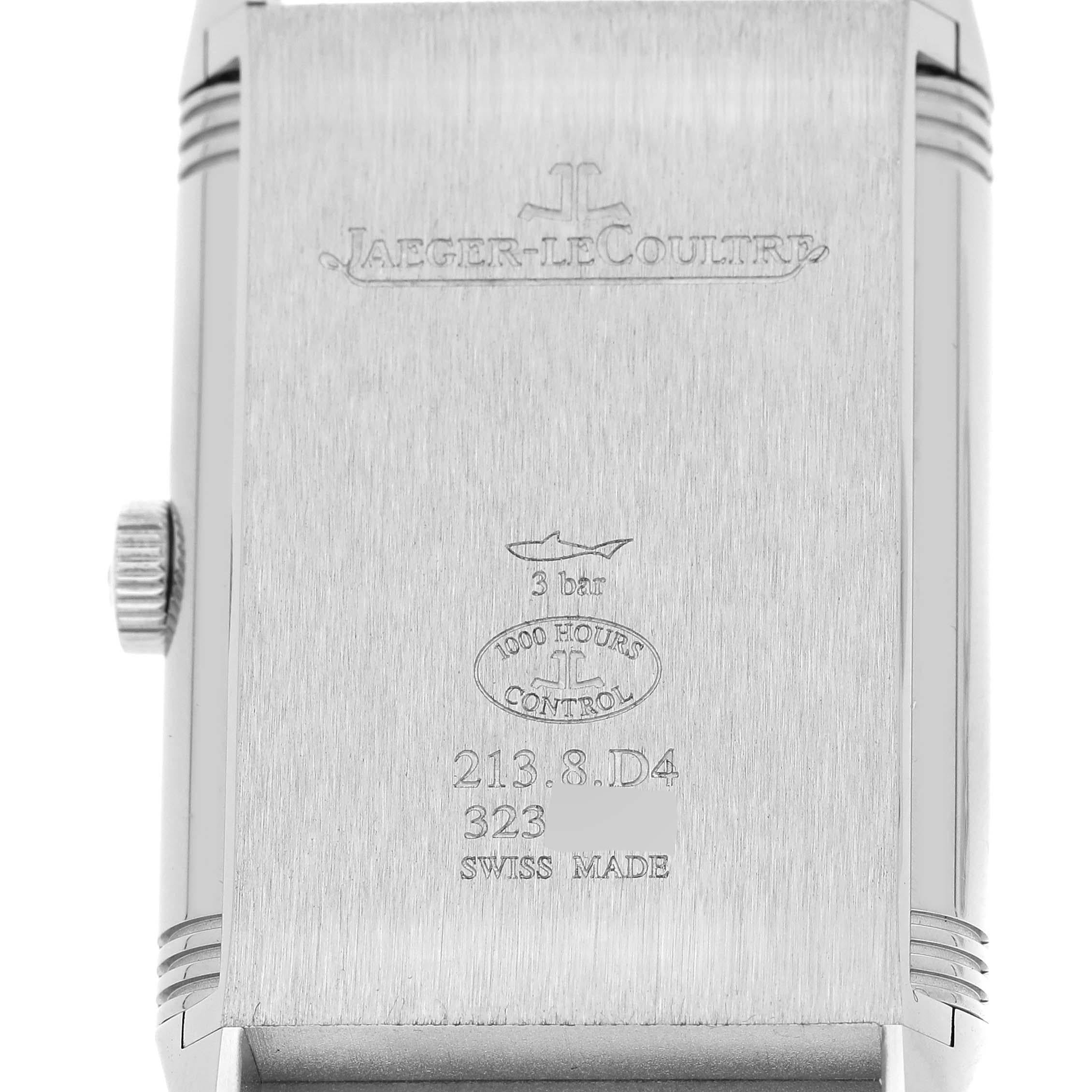 Jaeger LeCoultre Duo Tribute Steel Montre pour hommes 213.8.D4 Q3908420 Papers 3