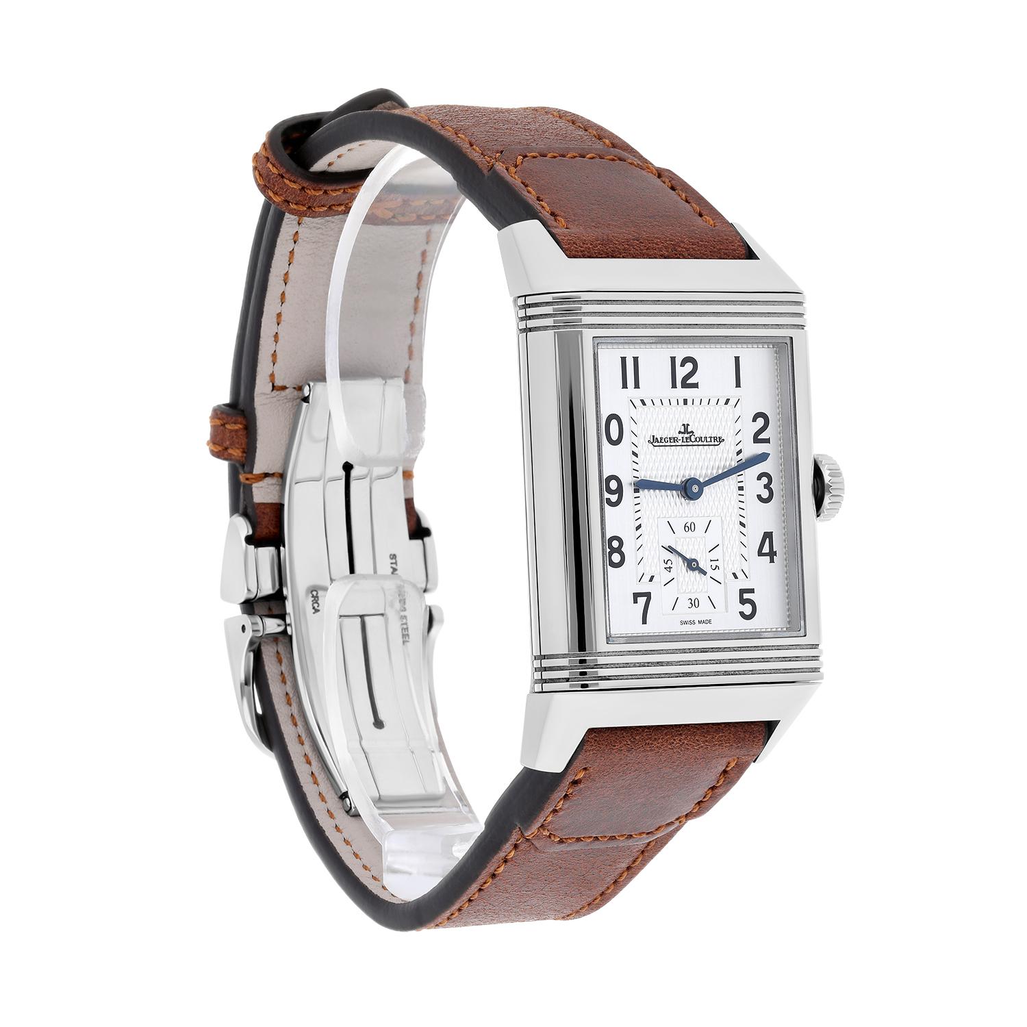 Modern Jaeger-LeCoultre Reverso Duoface Classic Duoface Small Seconds Watch (Q3848422) For Sale