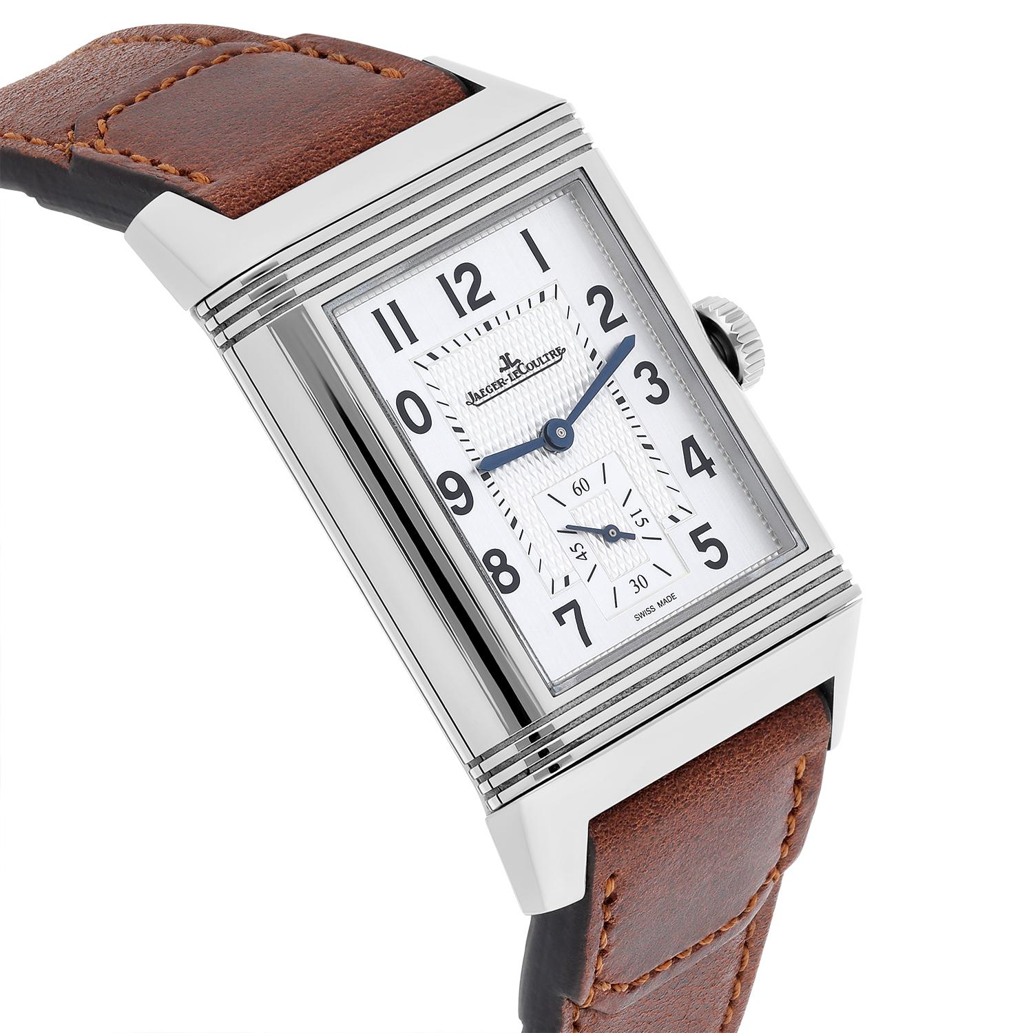Jaeger-LeCoultre Reverso Duoface Classic Duoface Small Seconds Watch (Q3848422) In Excellent Condition For Sale In New York, NY