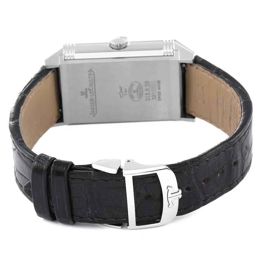 Jaeger LeCoultre Reverso Duoface Tages-Nacht-stahl-Herrenuhr 215.8.S9 Q3838420 im Angebot 7