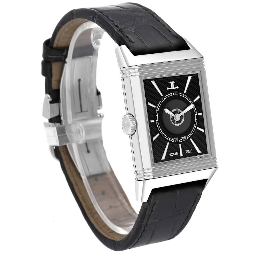 Jaeger LeCoultre Reverso Duoface Tages-Nacht-stahl-Herrenuhr 215.8.S9 Q3838420 im Angebot 3