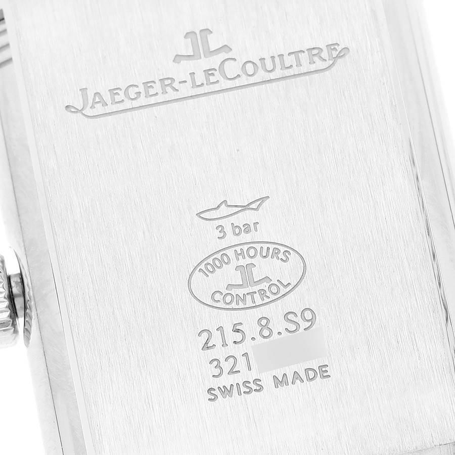 Jaeger LeCoultre Reverso Duoface Tages-Nacht-stahl-Herrenuhr 215.8.S9 Q3838420 im Angebot 6