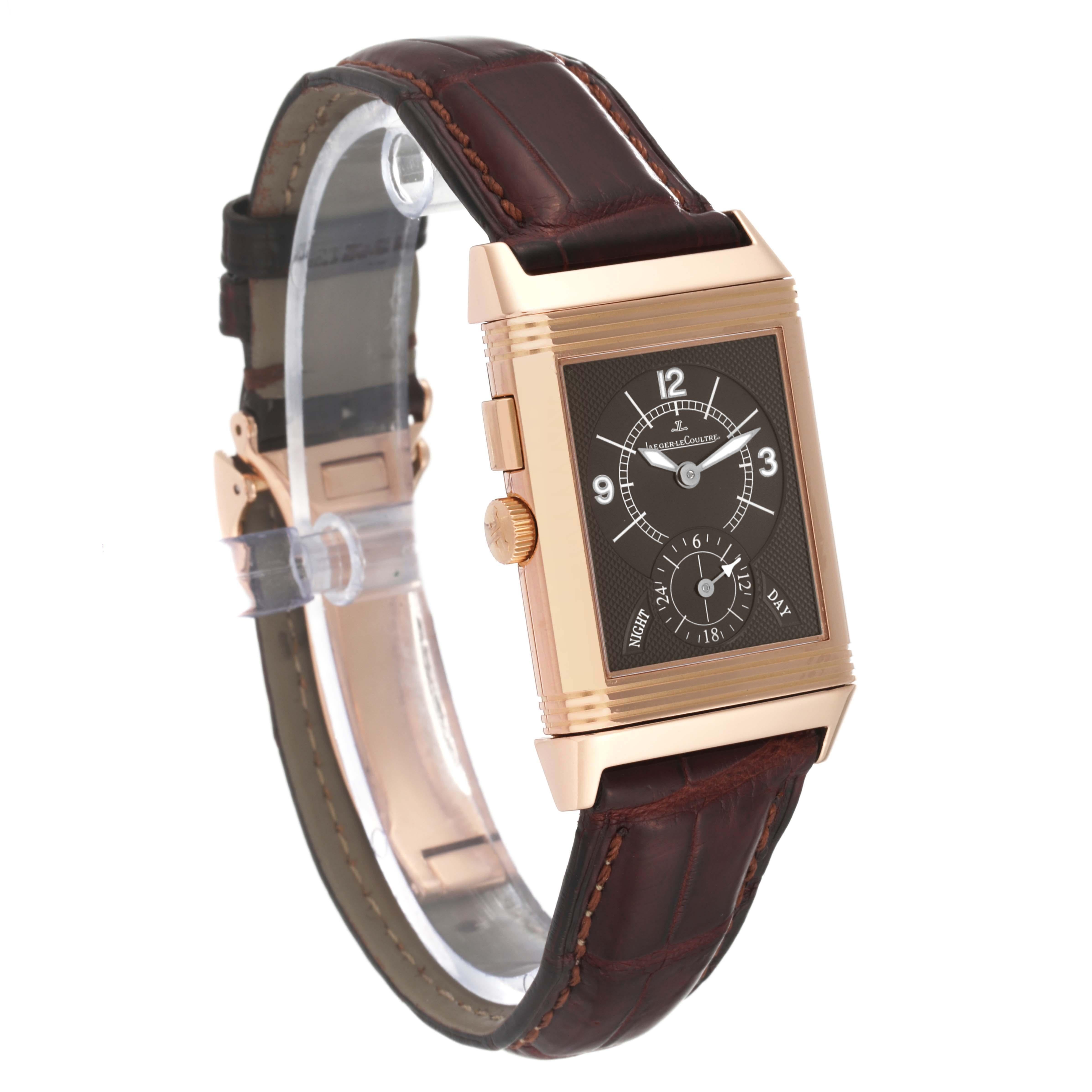 Jaeger LeCoultre Reverso Duoface Rose Gold Mens Watch 272.2.54 Q2712410 6