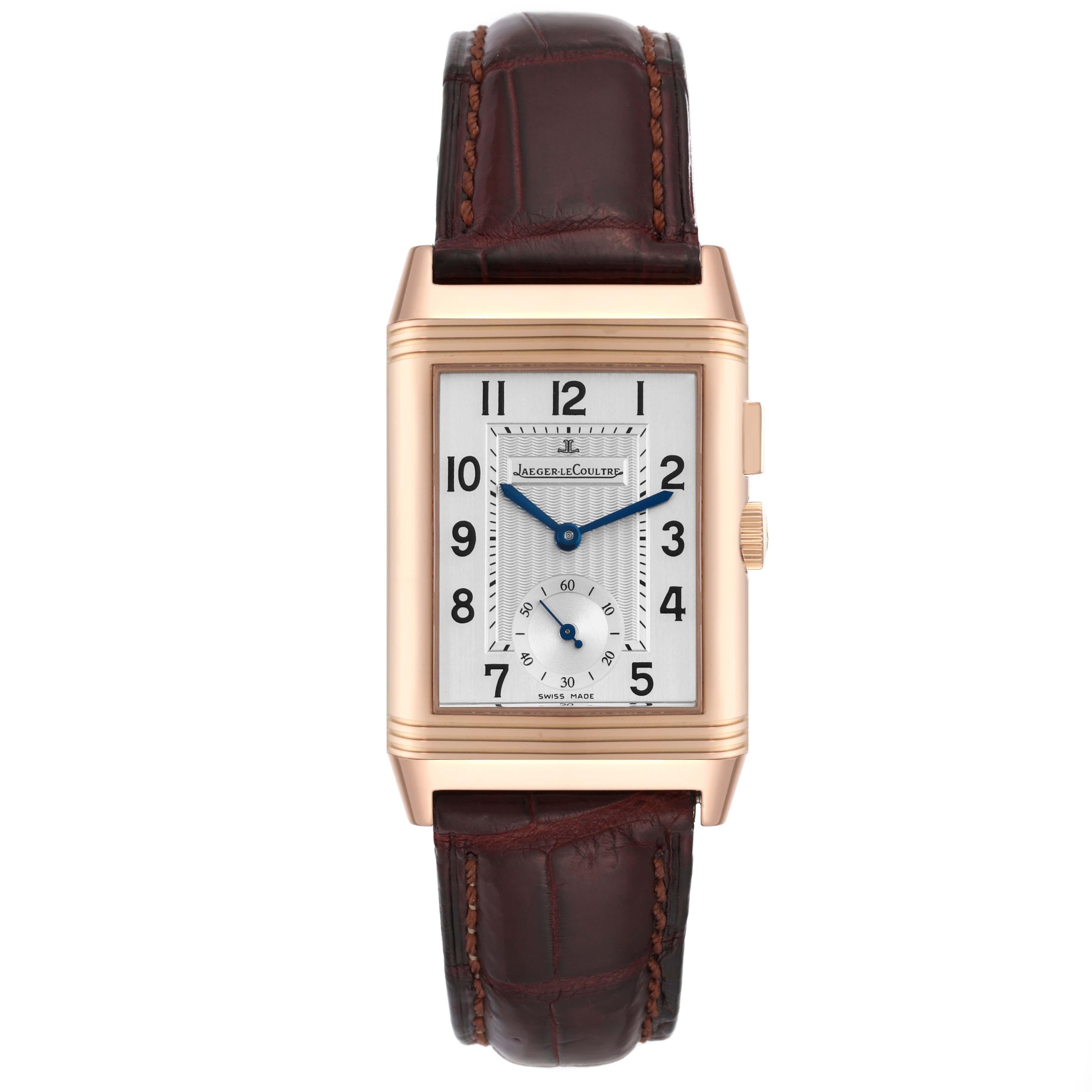 Men's Jaeger LeCoultre Reverso Duoface Rose Gold Mens Watch 272.2.54 Q2712410