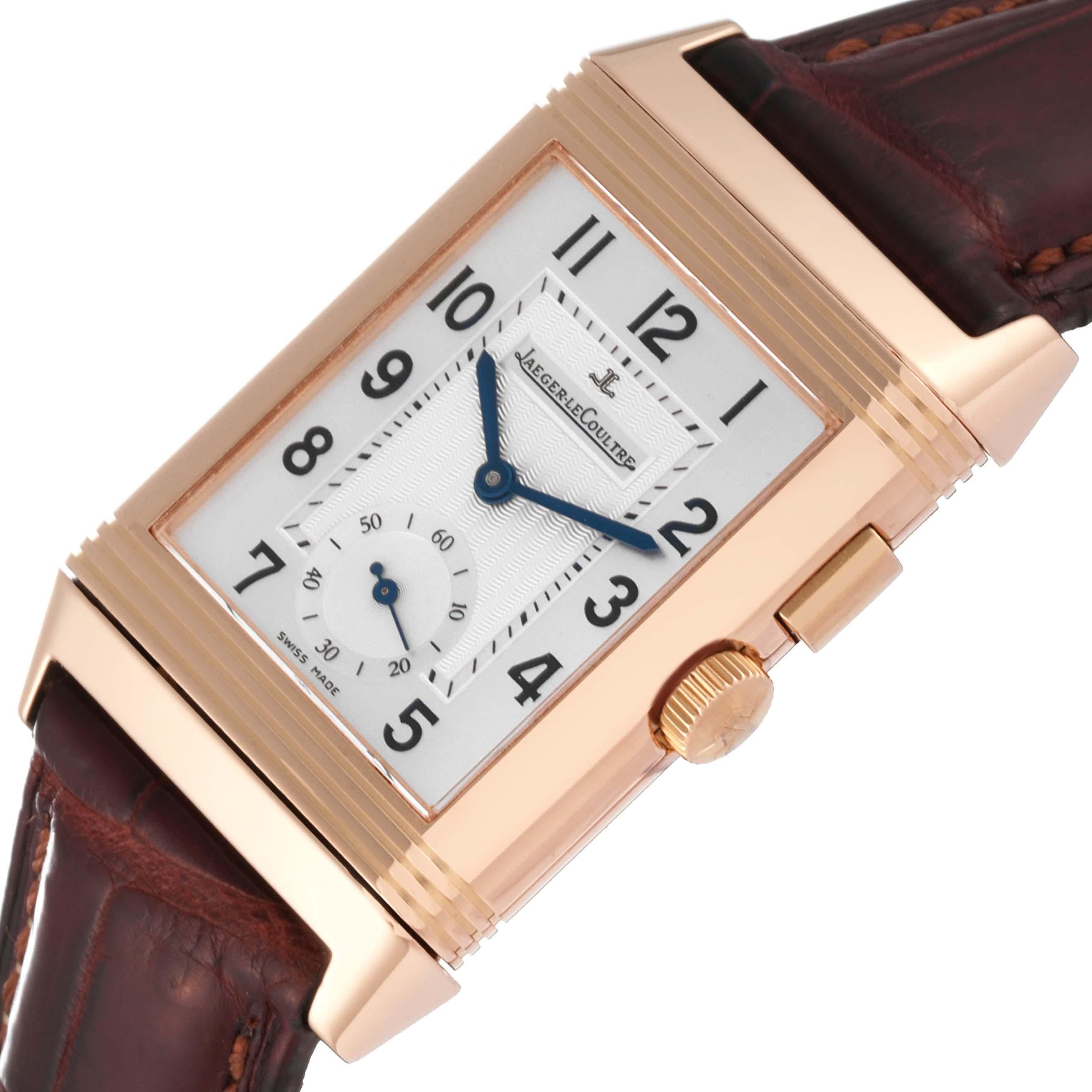 Jaeger LeCoultre Reverso Duoface Rose Gold Mens Watch 272.2.54 Q2712410 1