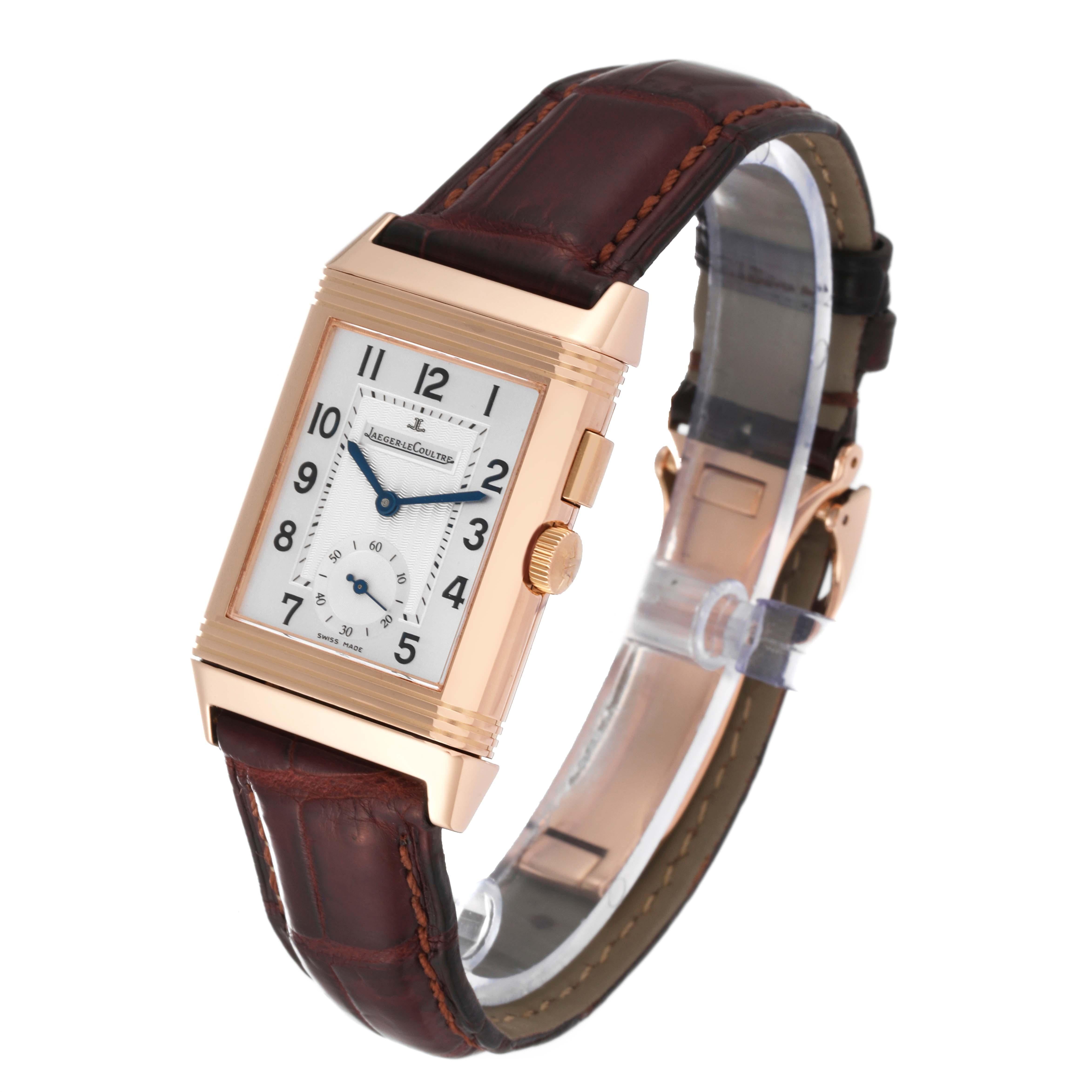 Jaeger LeCoultre Reverso Duoface Rose Gold Mens Watch 272.2.54 Q2712410 2