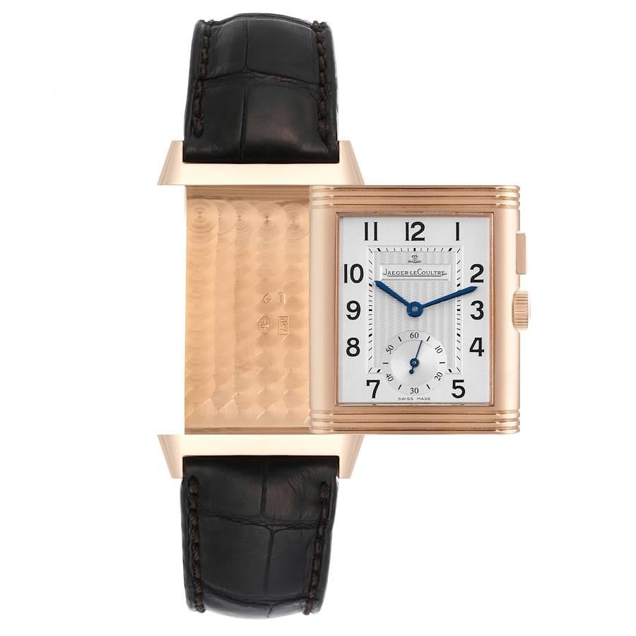 Jaeger LeCoultre Reverso Duoface Rose Gold Watch 272.2.54 Q2712410 Box Papers 4