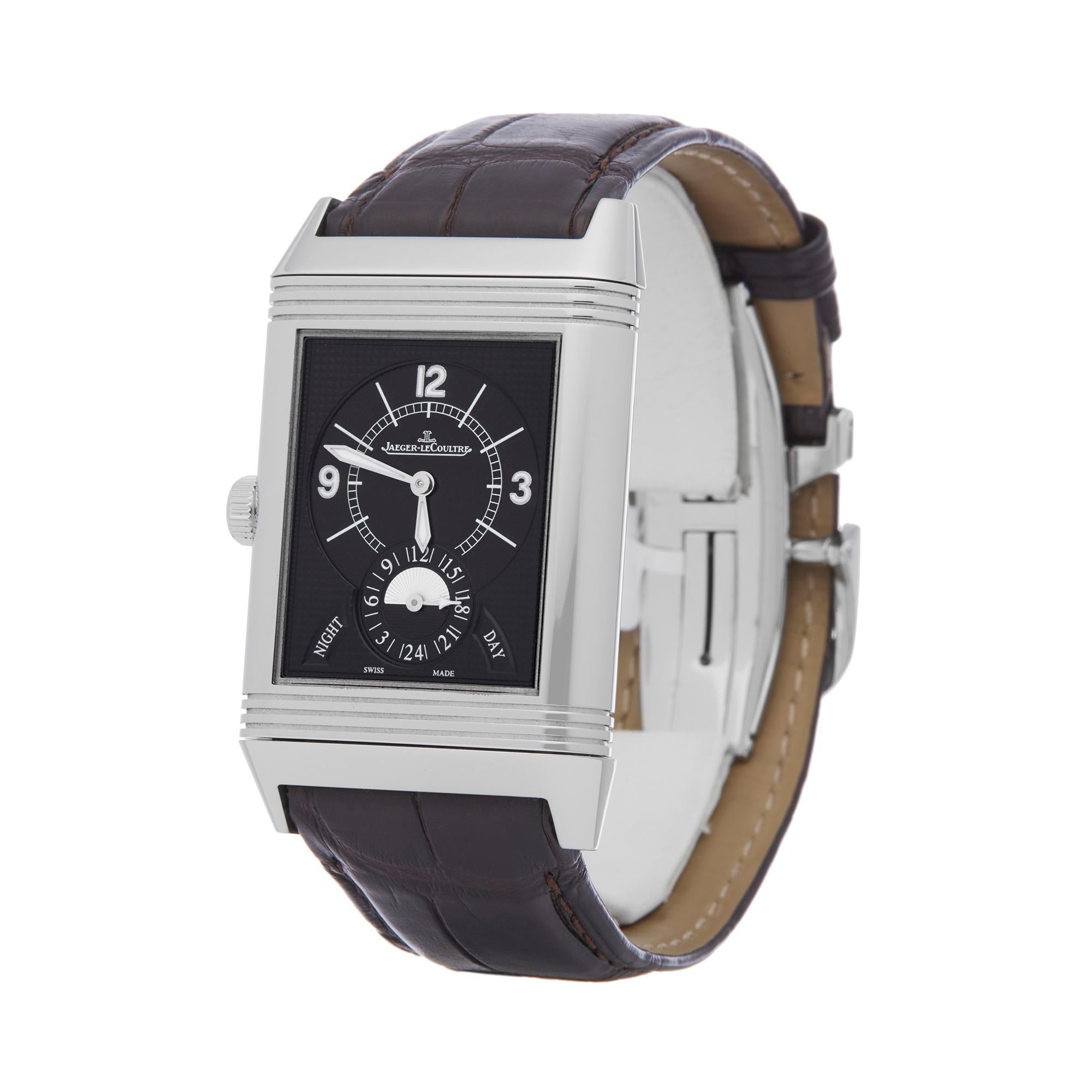 Jaeger-LeCoultre Reverso Duoface Stainless Steel 273.8.85 In Excellent Condition In Bishops Stortford, Hertfordshire
