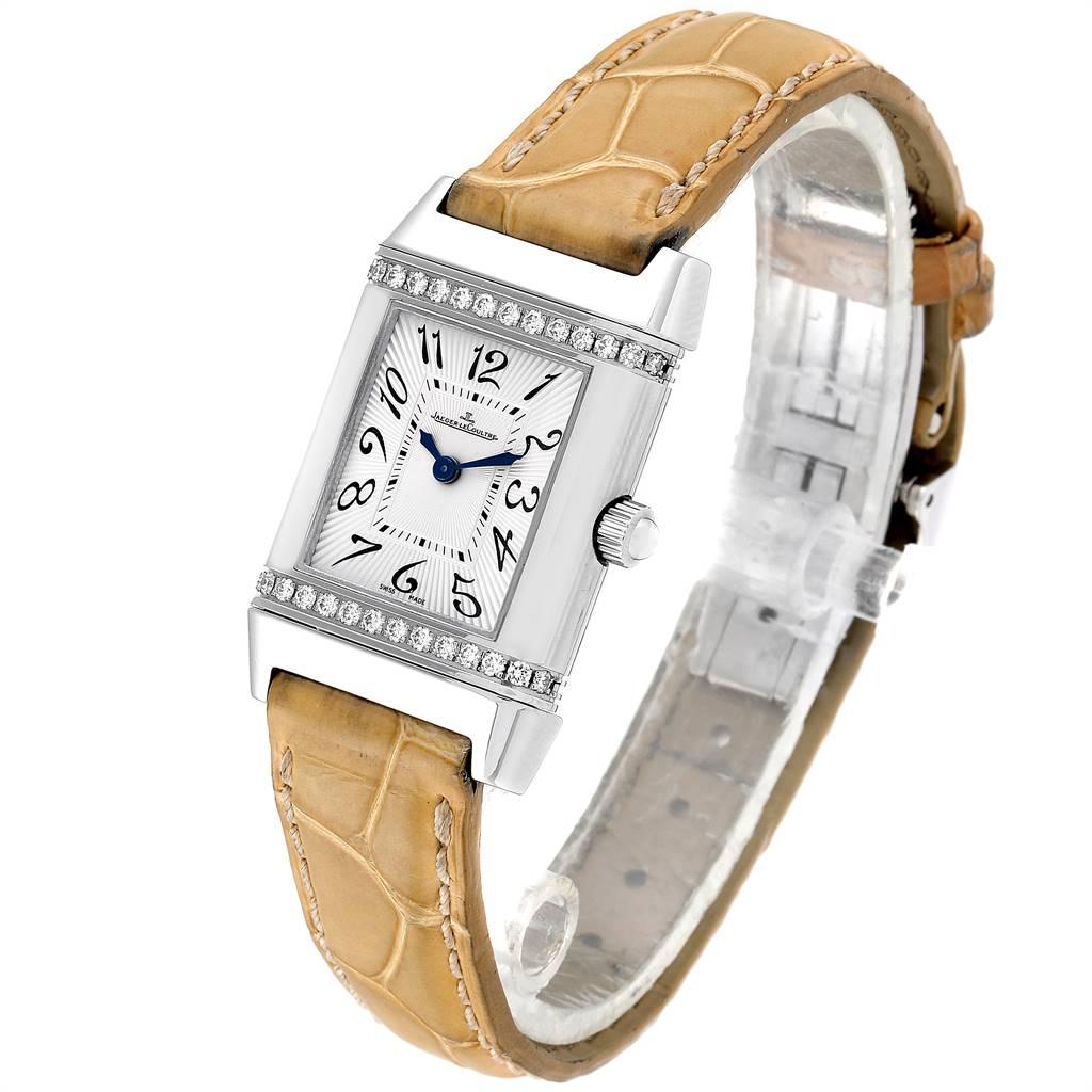 Jaeger LeCoultre Reverso Florale Damenarmbanduhr 265.8.86 Q2658430 (Brillantschliff) im Angebot