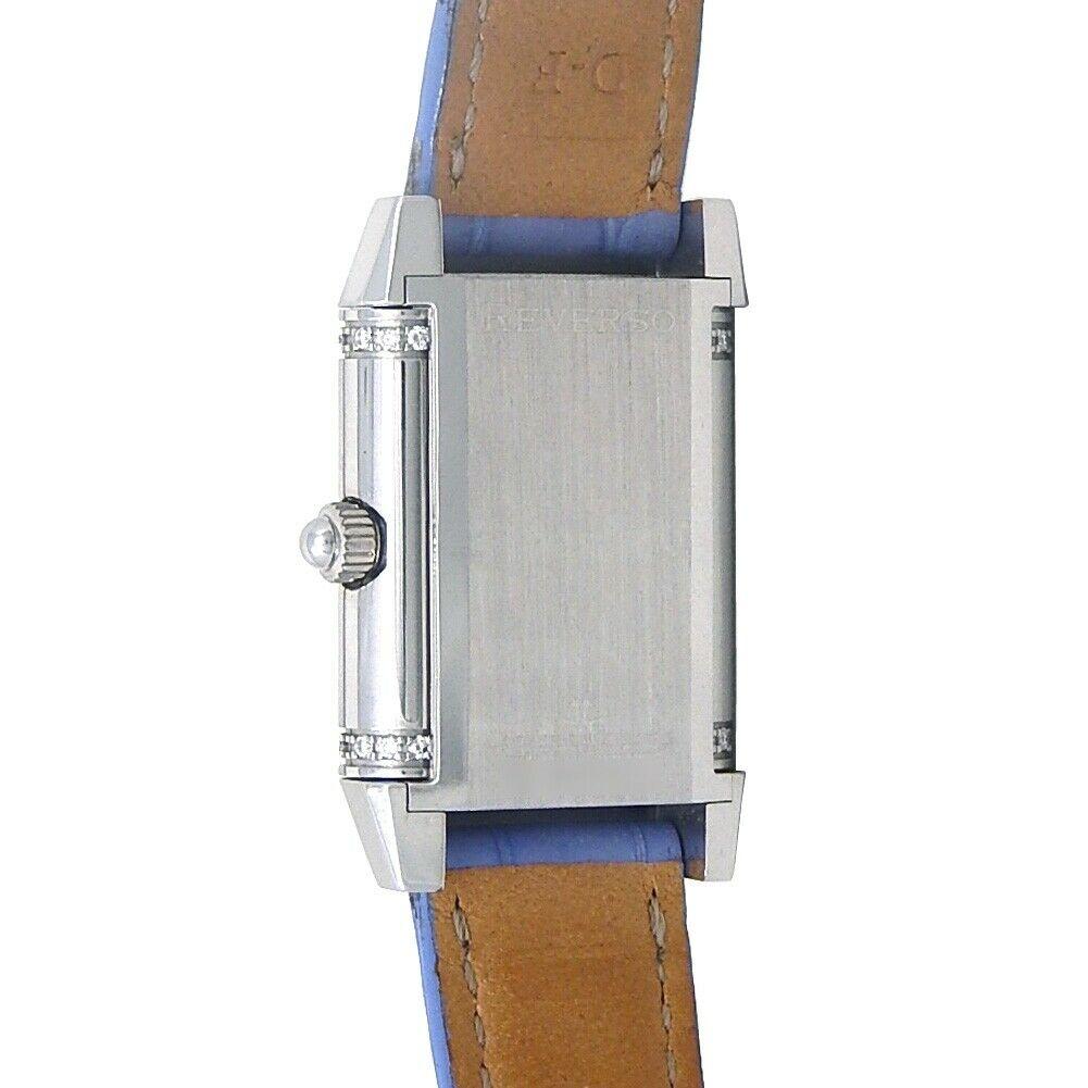 Jaeger LeCoultre Reverso Florale Stainless Steel Quartz Ladies Watch 265.8.08 For Sale 1