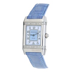 Jaeger LeCoultre Montre pour femme Reverso Florale à quartz en acier inoxydable 265.8.08