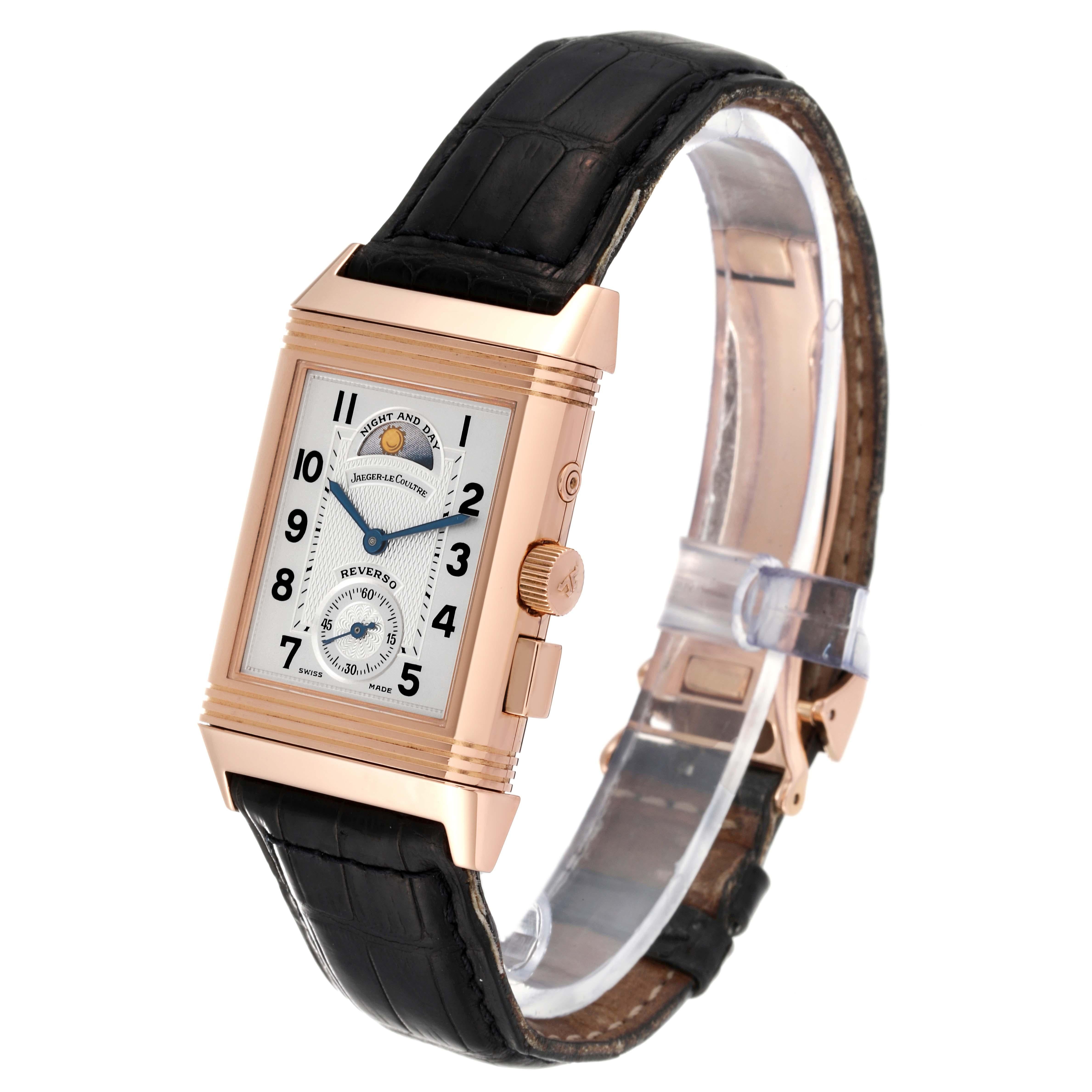 Jaeger LeCoultre Reverso Geographique LE Rose Gold Watch 270.2.582B Box Papers 2