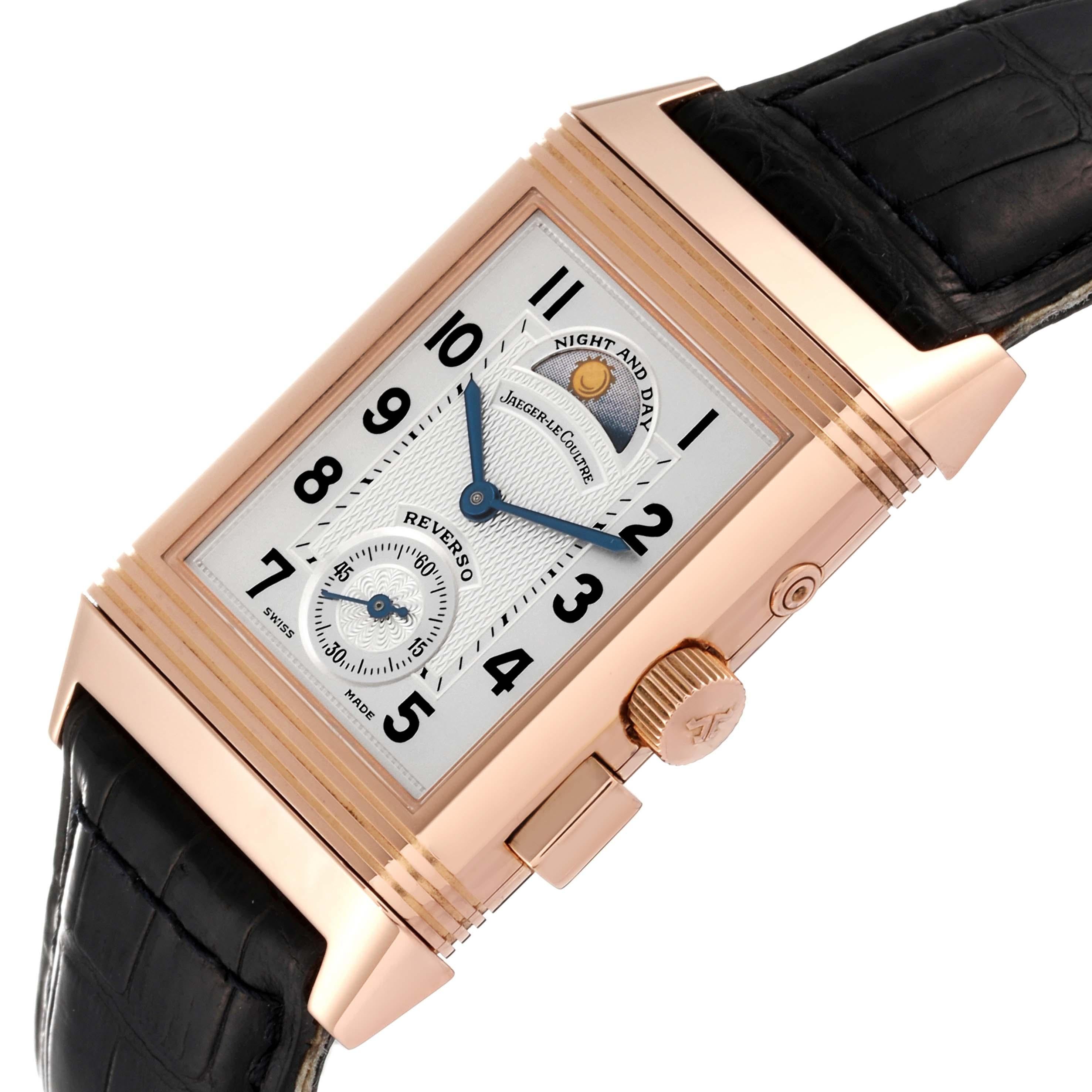 Jaeger LeCoultre Reverso Geographique LE Rose Gold Watch 270.2.582B Box Papers 3