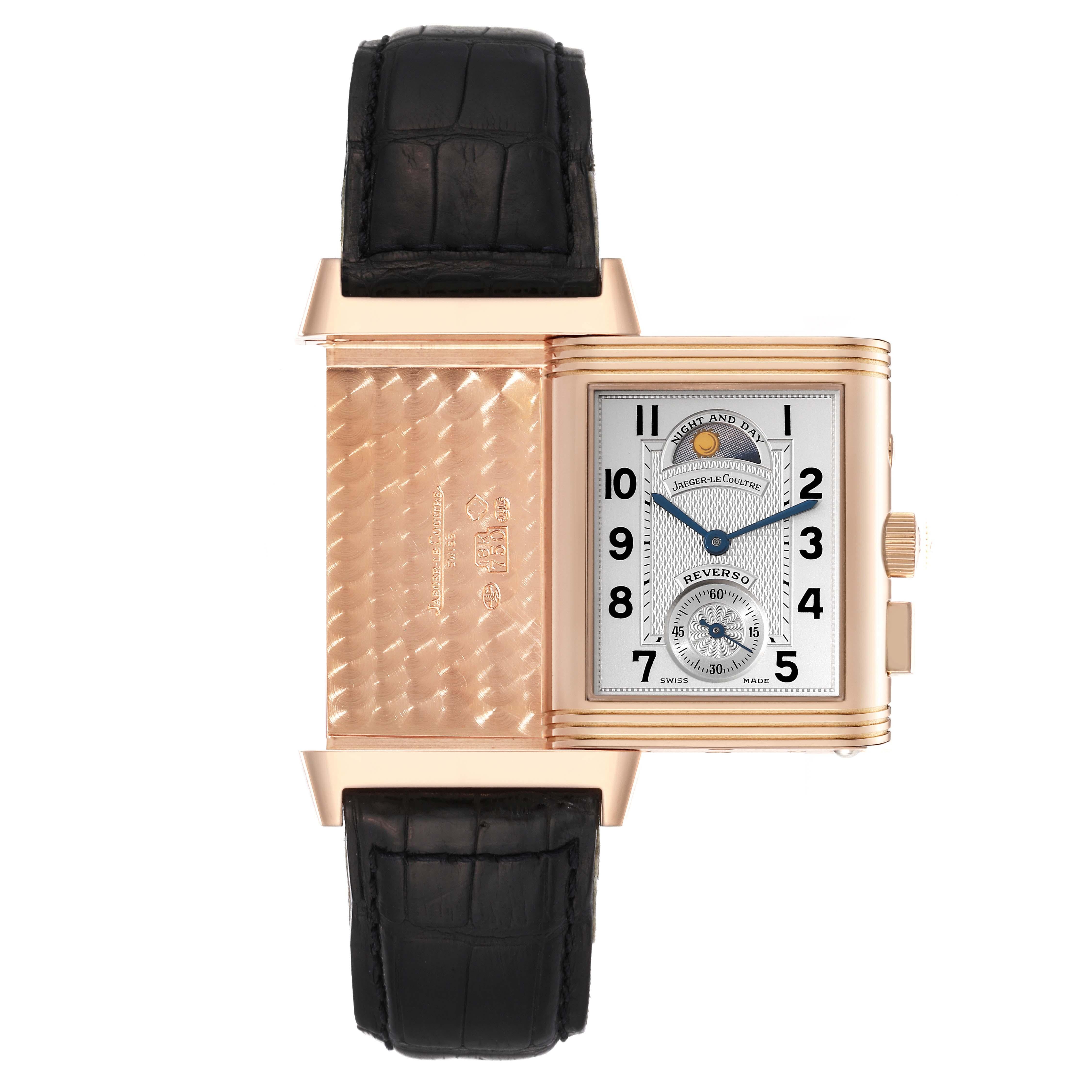 Jaeger LeCoultre Reverso Geographique LE Rose Gold Watch 270.2.582B Box Papers 4