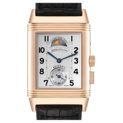 Jaeger LeCoultre Reverso Geographique LE Rose Gold Watch 270.2.582B Box Papers