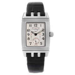 Jaeger-LeCoultre, montre pour femme Reverso Gran Sport jour et nuit en acier et diamants 296,8.74