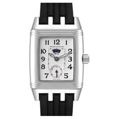 Jaeger LeCoultre Reverso Gran Sport Duo Face Steel Diamond Ladies Watch 296.8.74