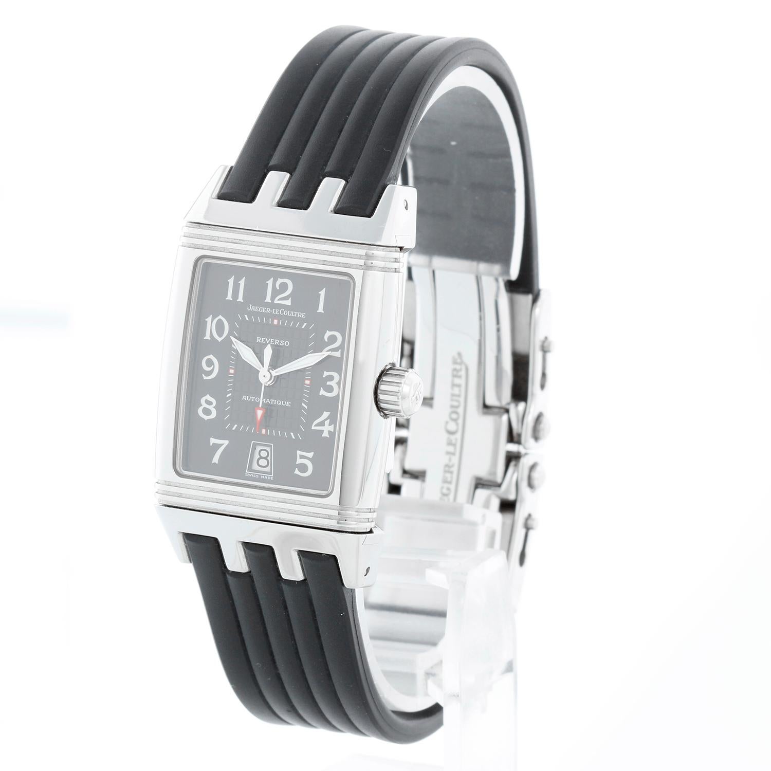 Jaeger-LeCoultre Reverso Gran Sport Men's Stainless Steel Watch 290.8.60 (or 290 In Excellent Condition In Dallas, TX