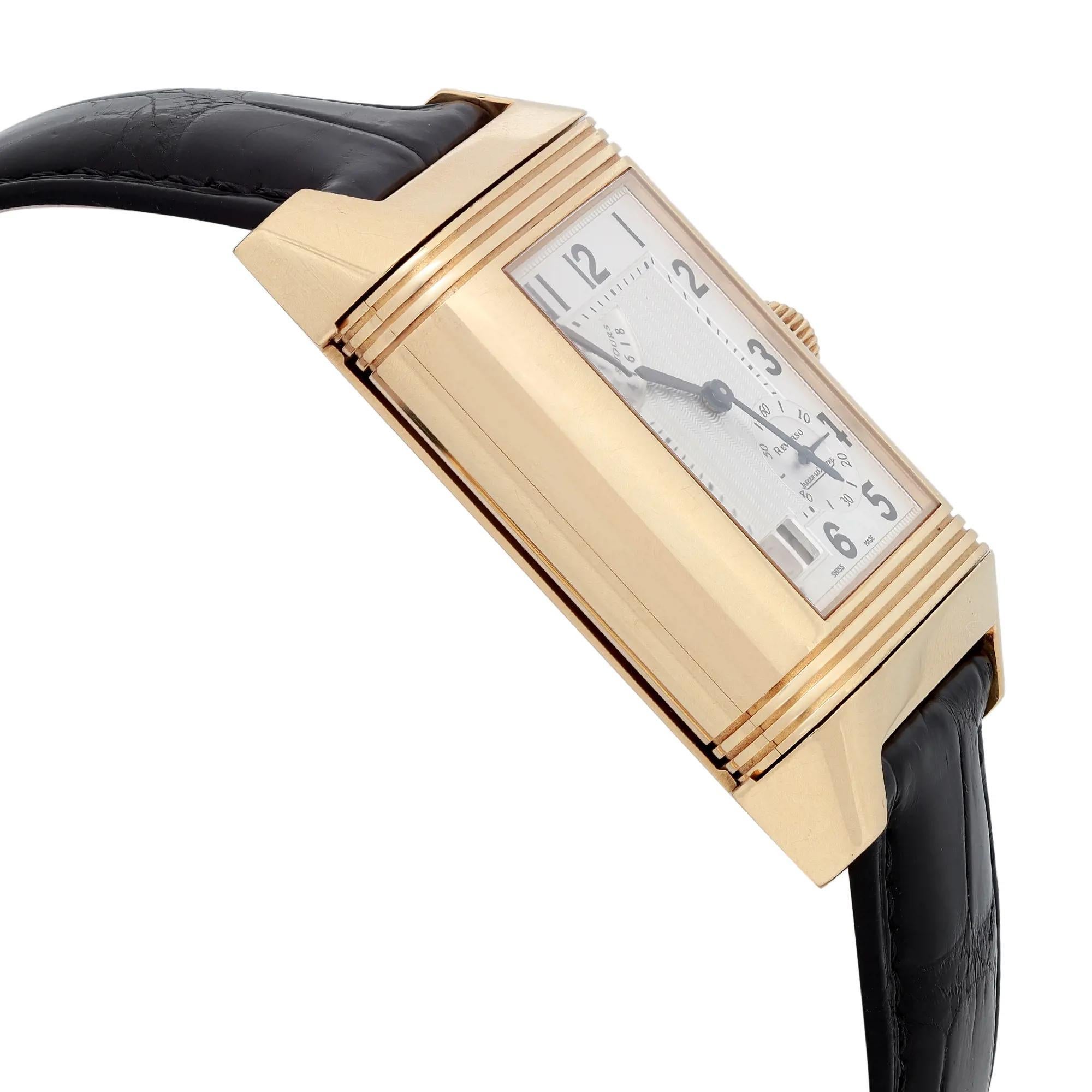 Jaeger-LeCoultre Reverso Grande 18k Gold Manual Wind Watch Q3001420 In Excellent Condition In New York, NY