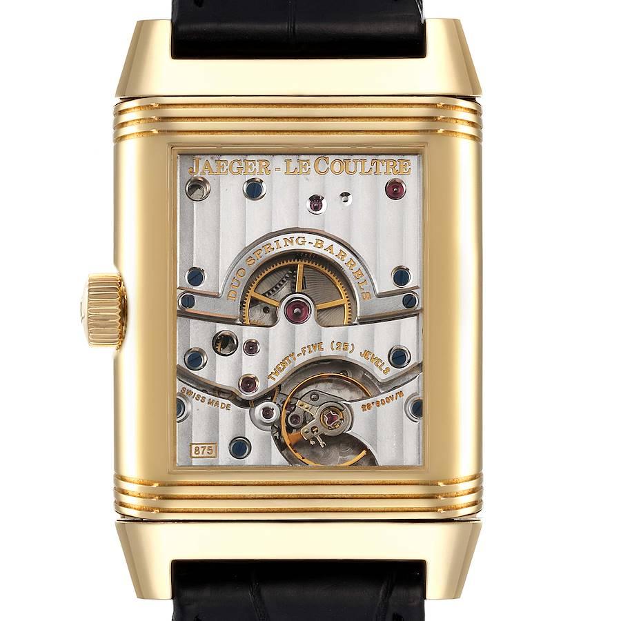 Jaeger LeCoultre Reverso Grande Date 8 Day Yellow Gold Watch 240.1.15 Q3001420. Uhrwerk mit Handaufzug. Rhodiniert, 