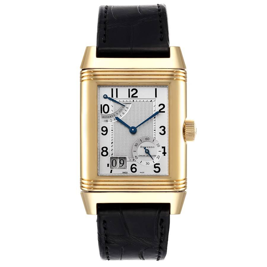 Jaeger LeCoultre Reverso Grande Datum 8 Tag Gelbgold Uhr 240.1.15 Q3001420 im Zustand „Hervorragend“ im Angebot in Atlanta, GA