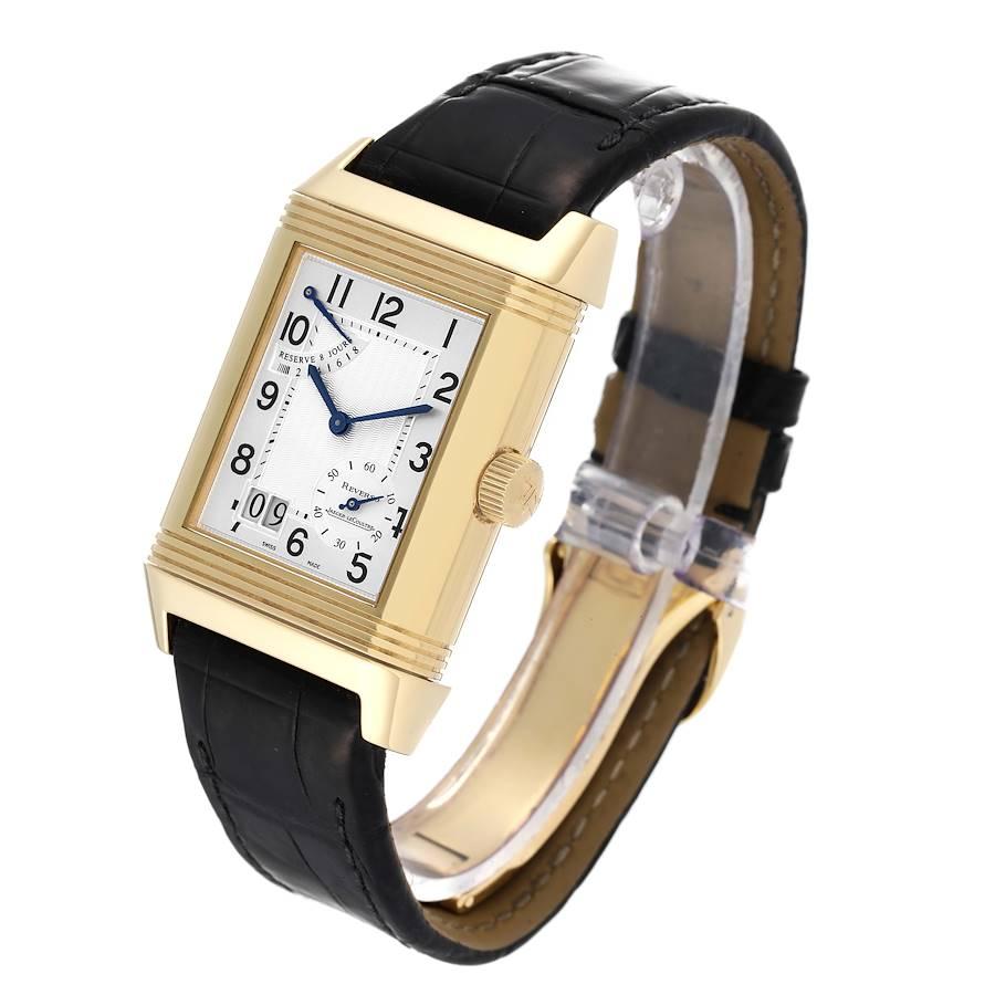 Men's Jaeger LeCoultre Reverso Grande Date 8 Day Yellow Gold Watch 240.1.15 Q3001420