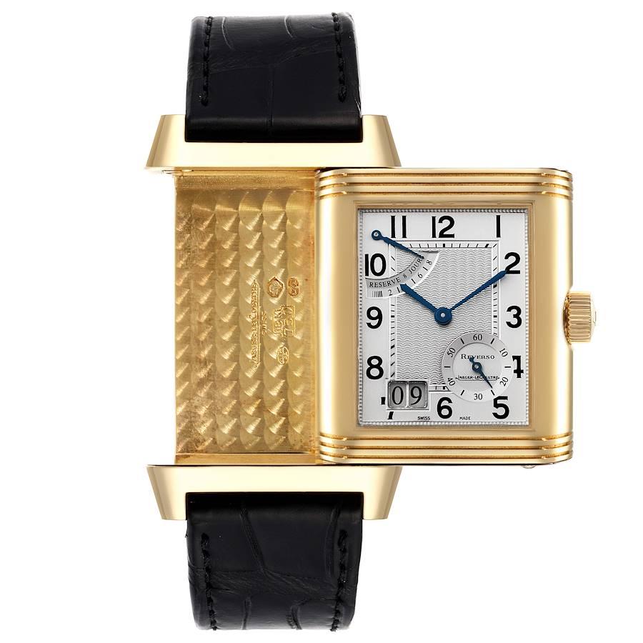 Jaeger LeCoultre Reverso Grande Datum 8 Tag Gelbgold Uhr 240.1.15 Q3001420 im Angebot 4