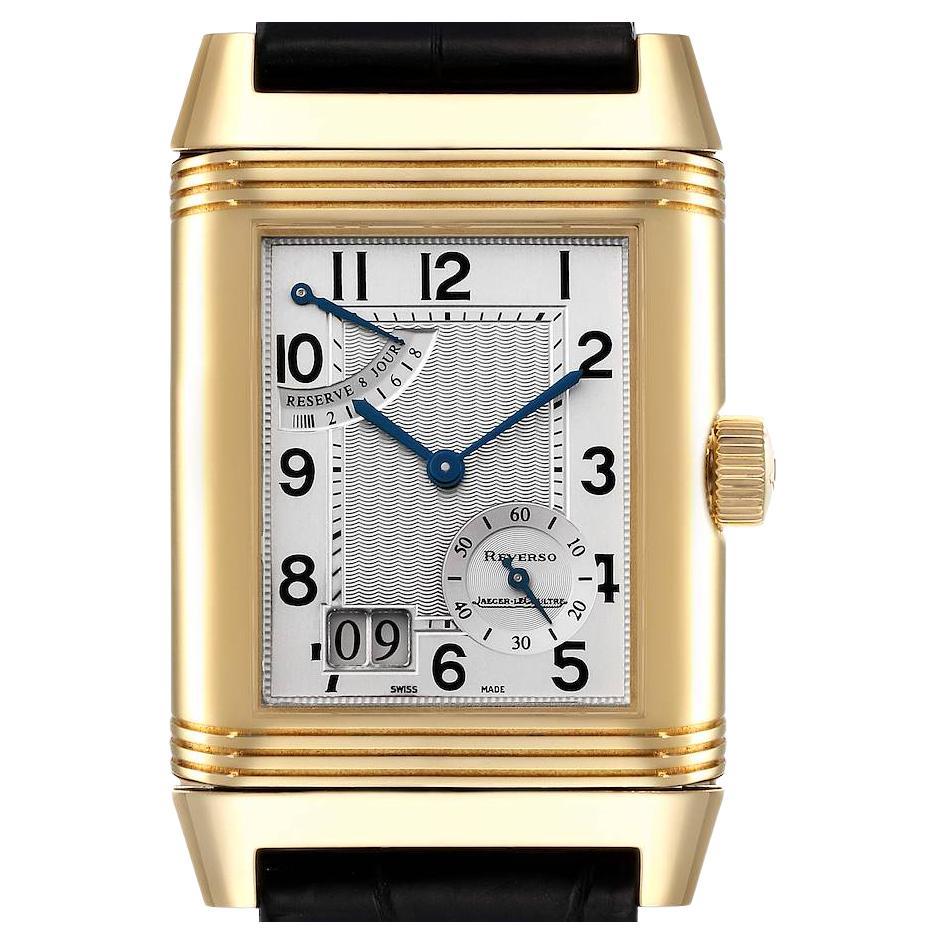 Jaeger LeCoultre Grande Reverso Date Watch 240.8.72 Q3038420 Box Papers ...