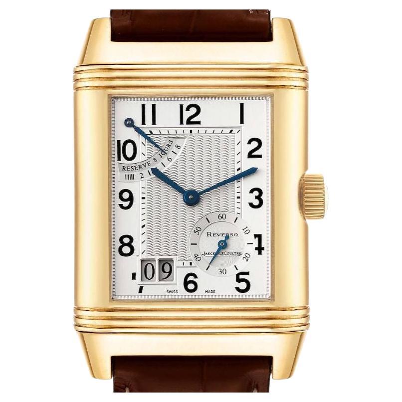 Jaeger LeCoultre Reverso Grande Date 8 Day Yellow Gold Watch 240.1.15  Q3001420 For Sale at 1stDibs