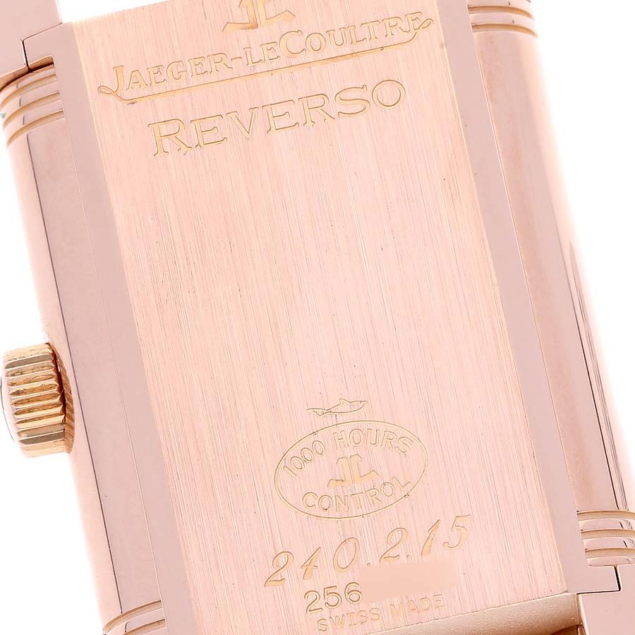 Jaeger LeCoultre Reverso Grande Date Rose Gold Watch 240.2.15 Q3002401 Box Paper 2