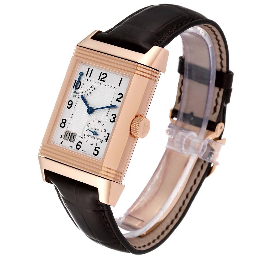 Jaeger Lecoultre Reverso Grande Date Rose Gold Watch 240.2.15 Q3002401 For Sale 1