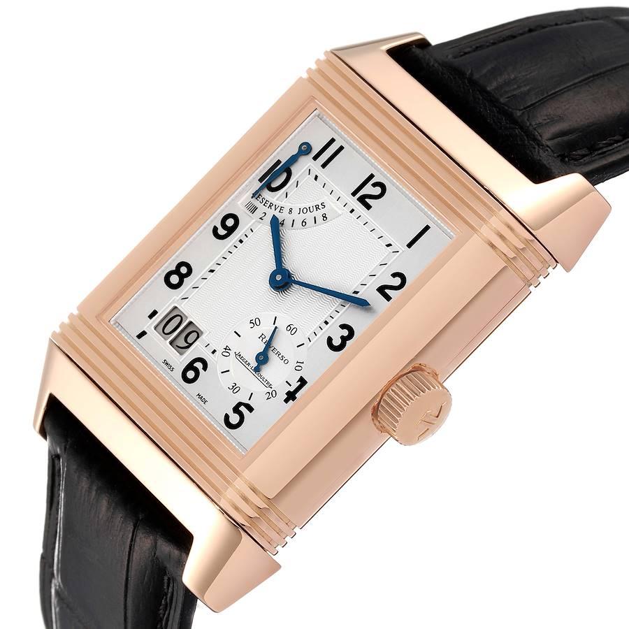 Jaeger LeCoultre Reverso Grande Date Rose Gold Watch 240.2.15 Q3002401 For Sale 1